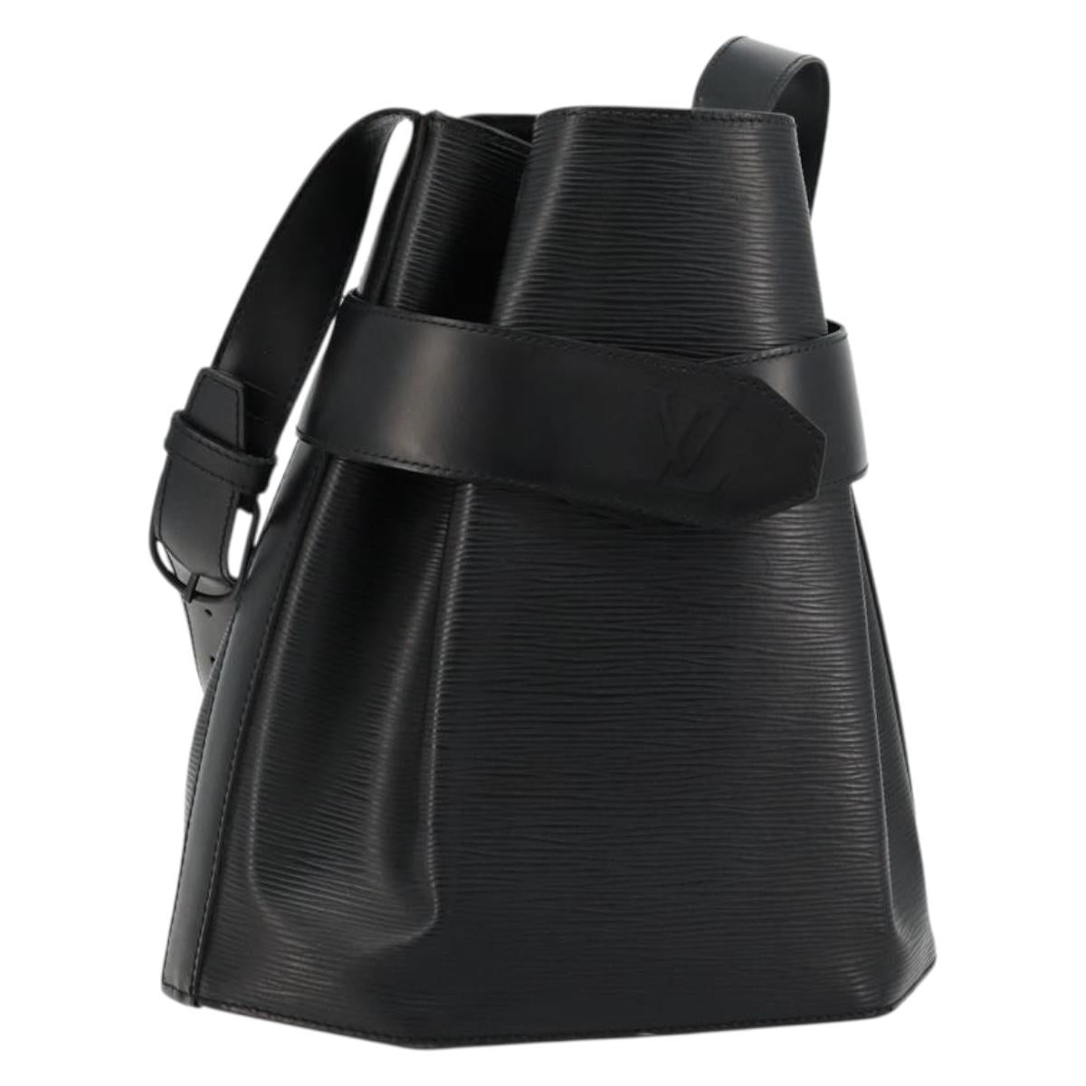LOUIS VUITTON Epi Sac Depaule GM Shoulder Bag Black M80155 LV Auth 177244