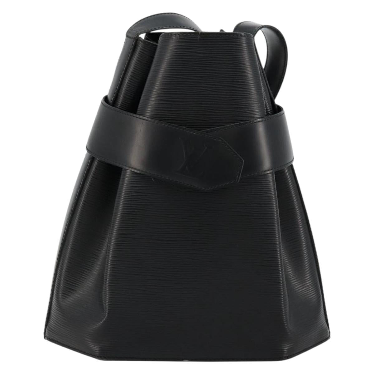 LOUIS VUITTON Epi Sac Depaule GM Shoulder Bag Black M80155 LV Auth 177244