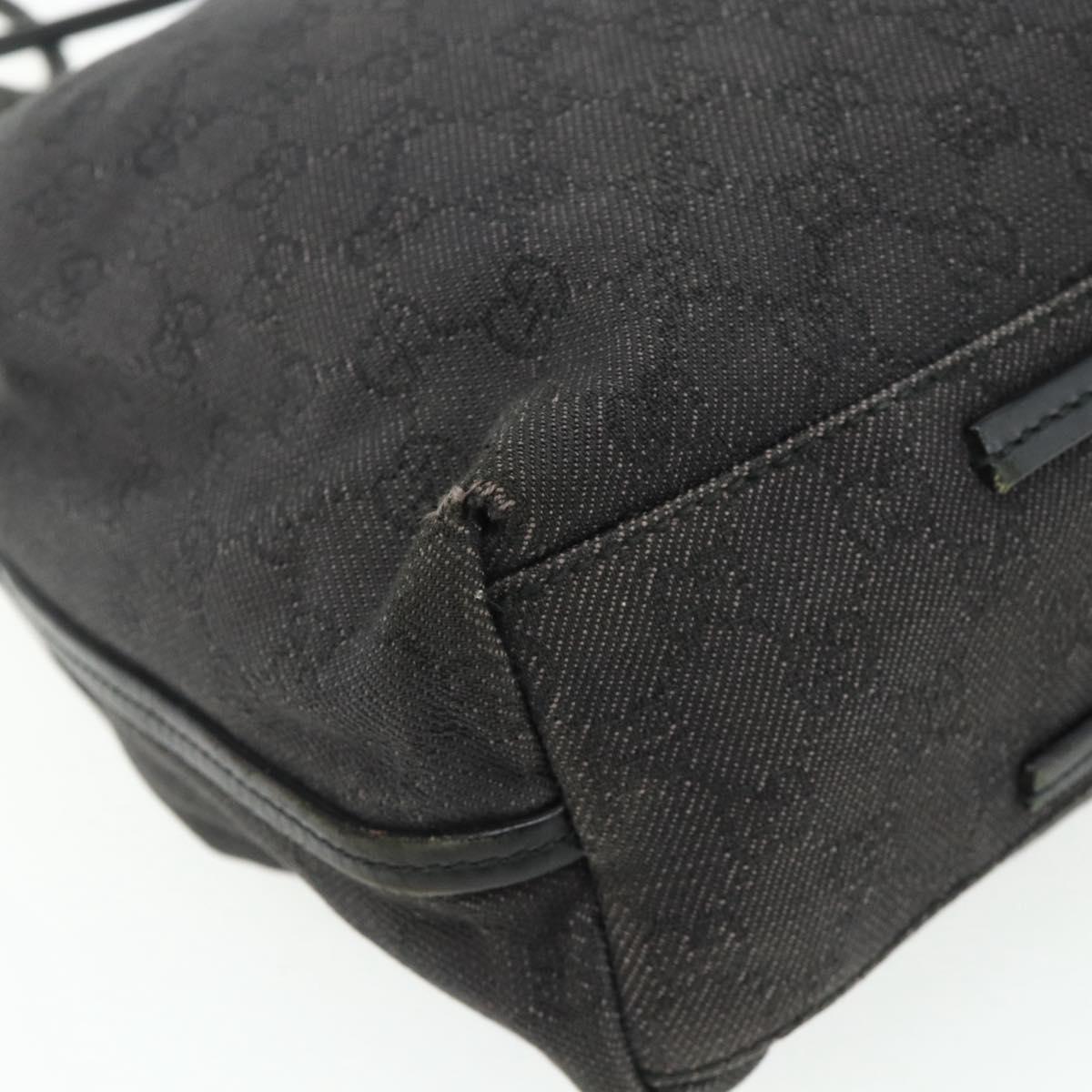 GUCCI GG Canvas Tote Bag Black 101341 Auth 177247