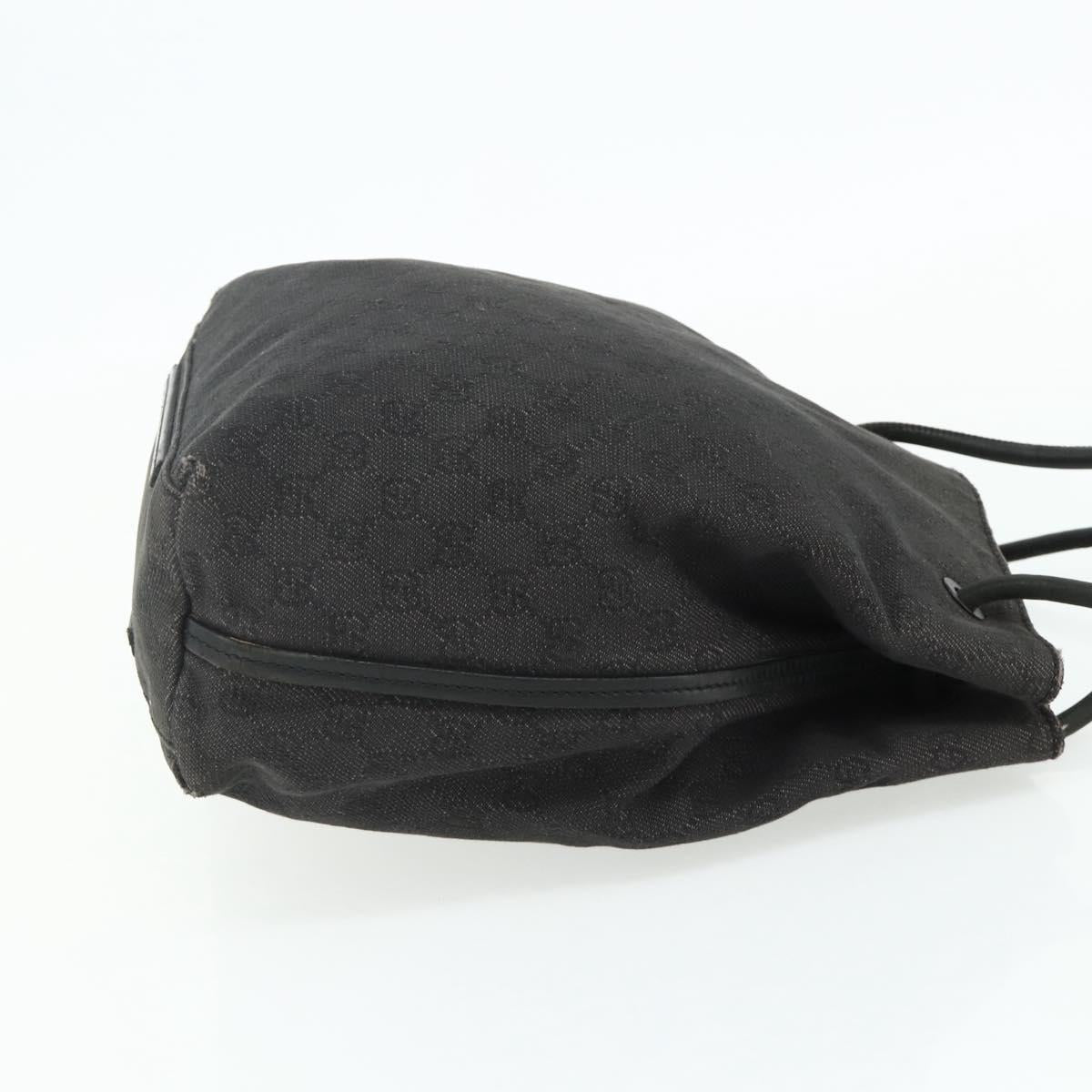 GUCCI GG Canvas Tote Bag Black 101341 Auth 177247