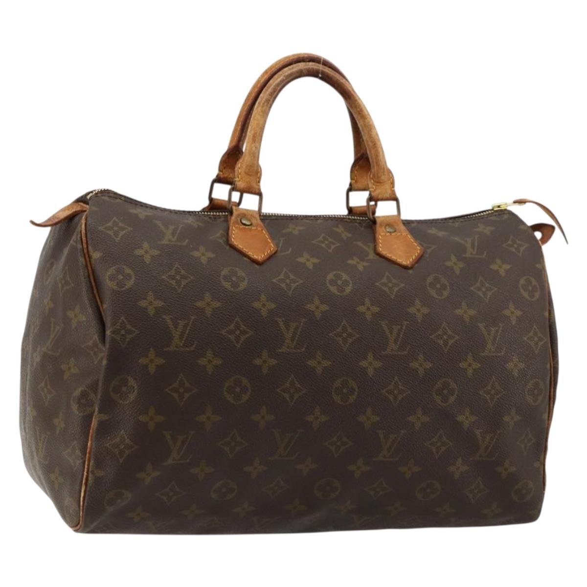 LOUIS VUITTON Monogram Speedy 35 Hand Bag M41524 LV Auth 177252