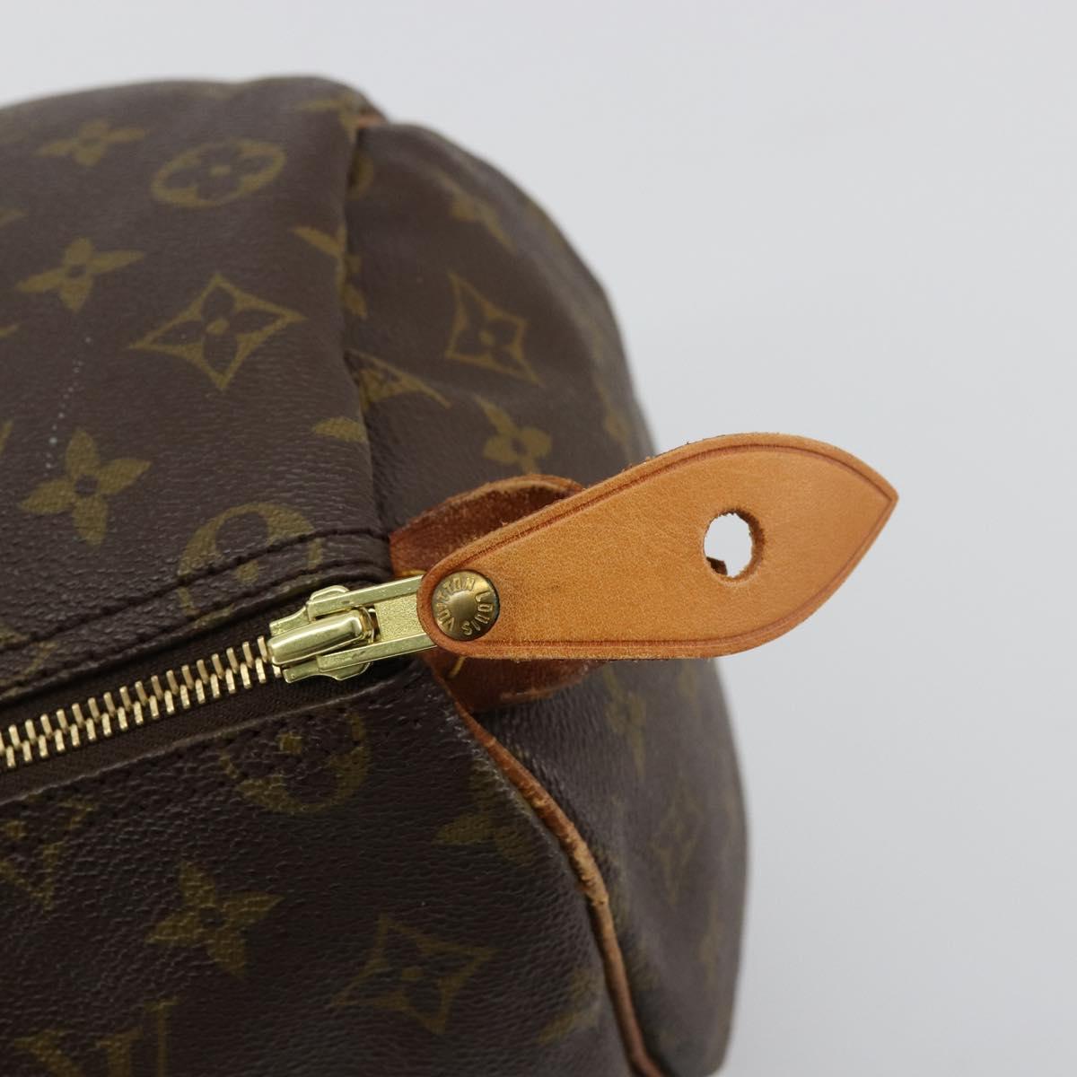 LOUIS VUITTON Monogram Speedy 35 Hand Bag M41524 LV Auth 177252