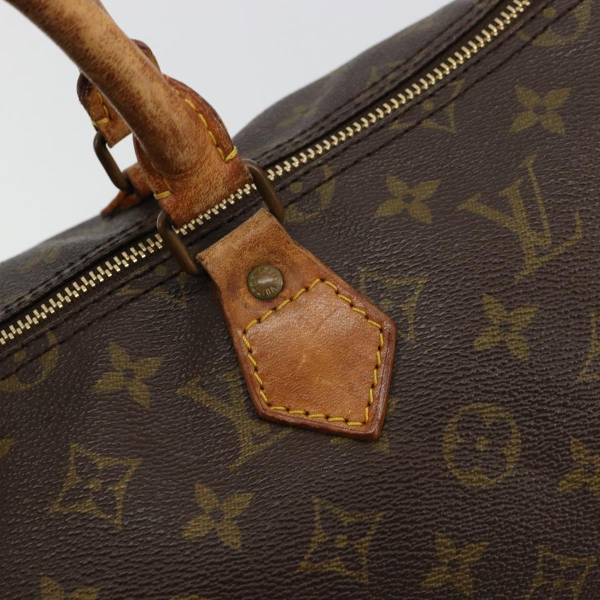 LOUIS VUITTON Monogram Speedy 35 Hand Bag M41524 LV Auth 177252
