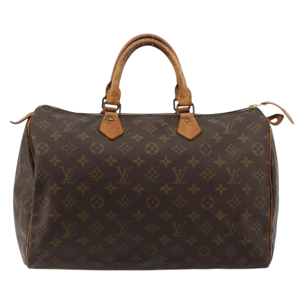 LOUIS VUITTON Monogram Speedy 35 Hand Bag M41524 LV Auth 177252