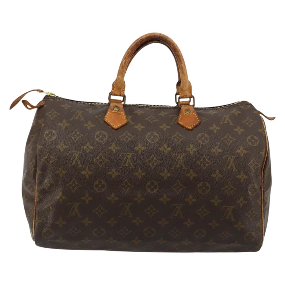 LOUIS VUITTON Monogram Speedy 35 Hand Bag M41524 LV Auth 177252