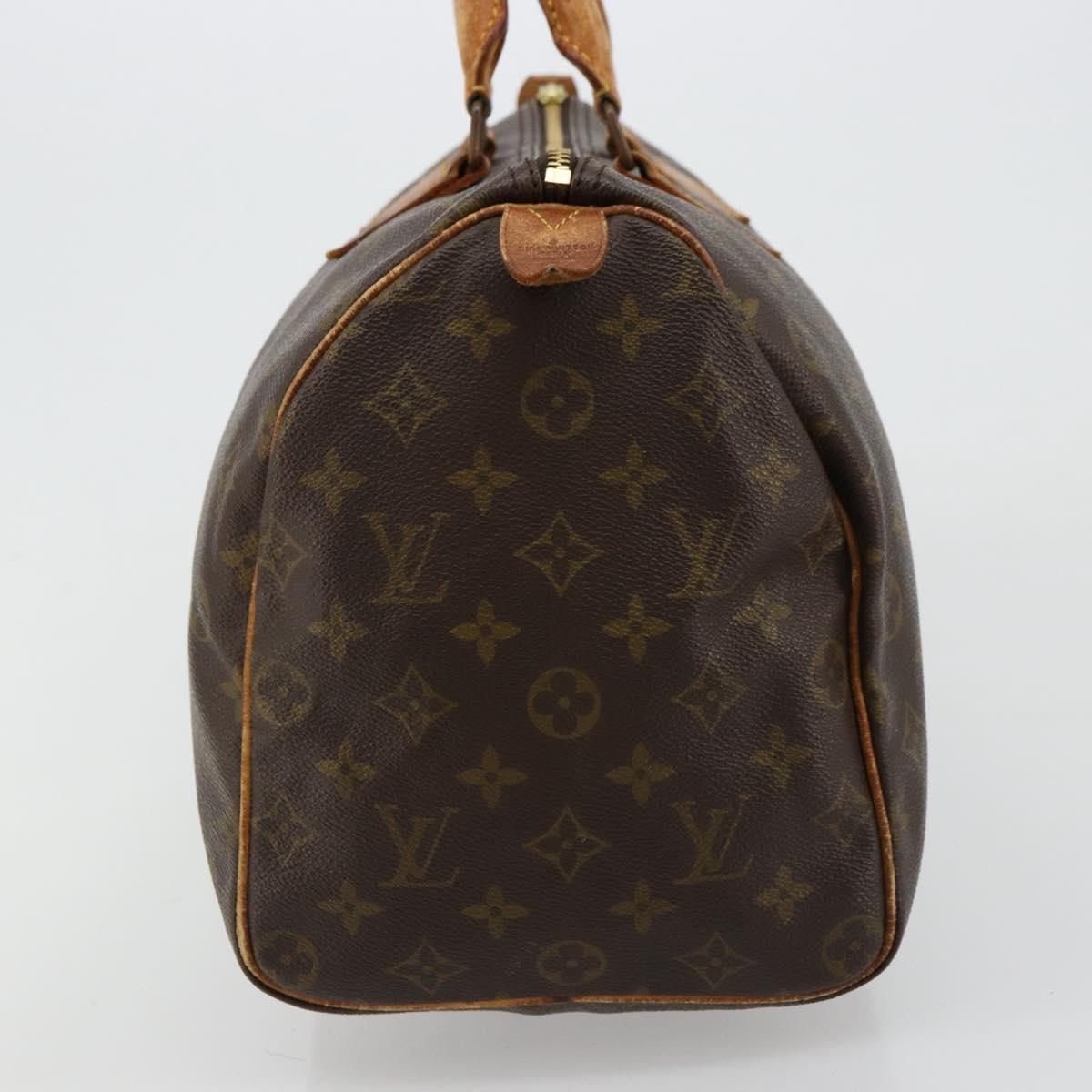 LOUIS VUITTON Monogram Speedy 35 Hand Bag M41524 LV Auth 177252