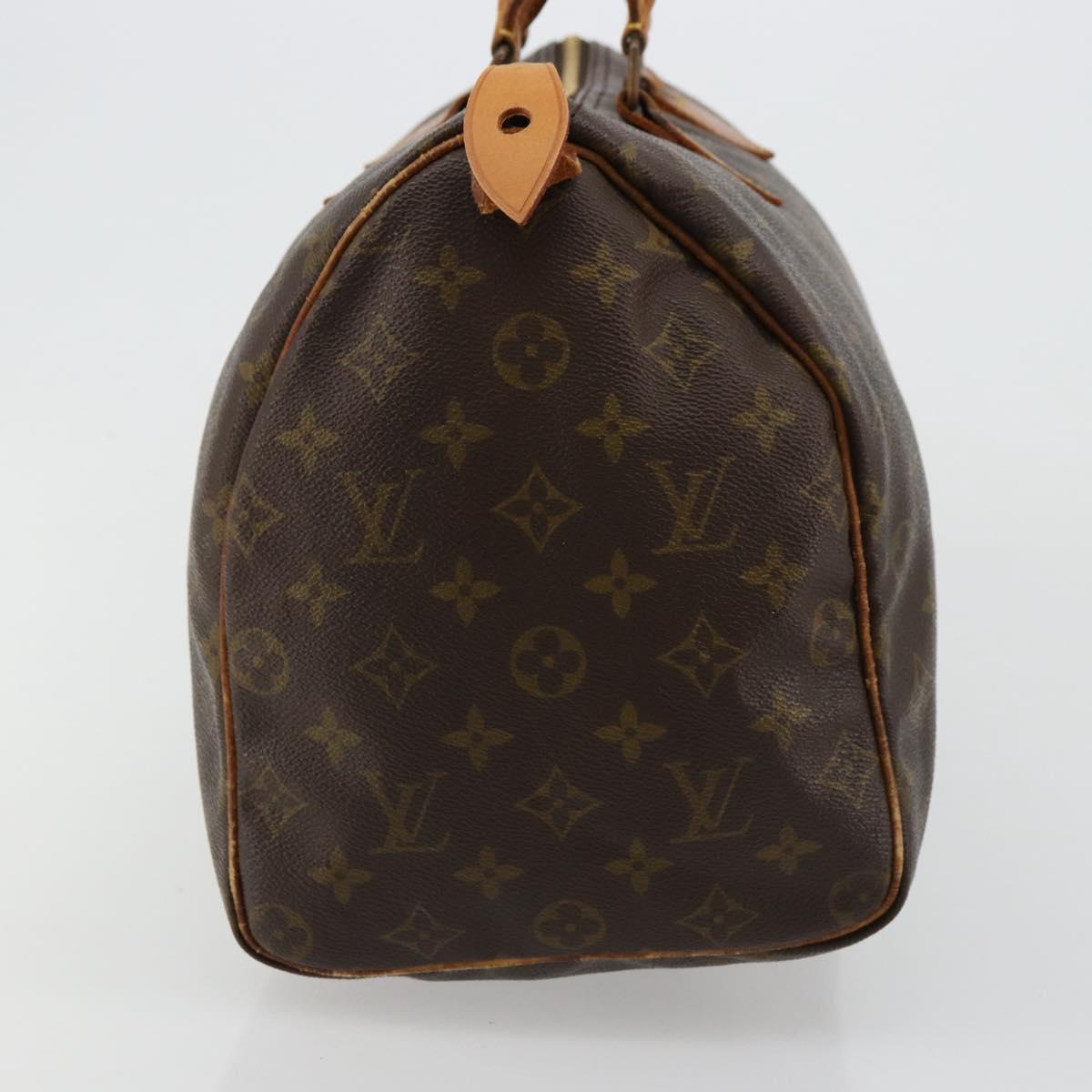 LOUIS VUITTON Monogram Speedy 35 Hand Bag M41524 LV Auth 177252