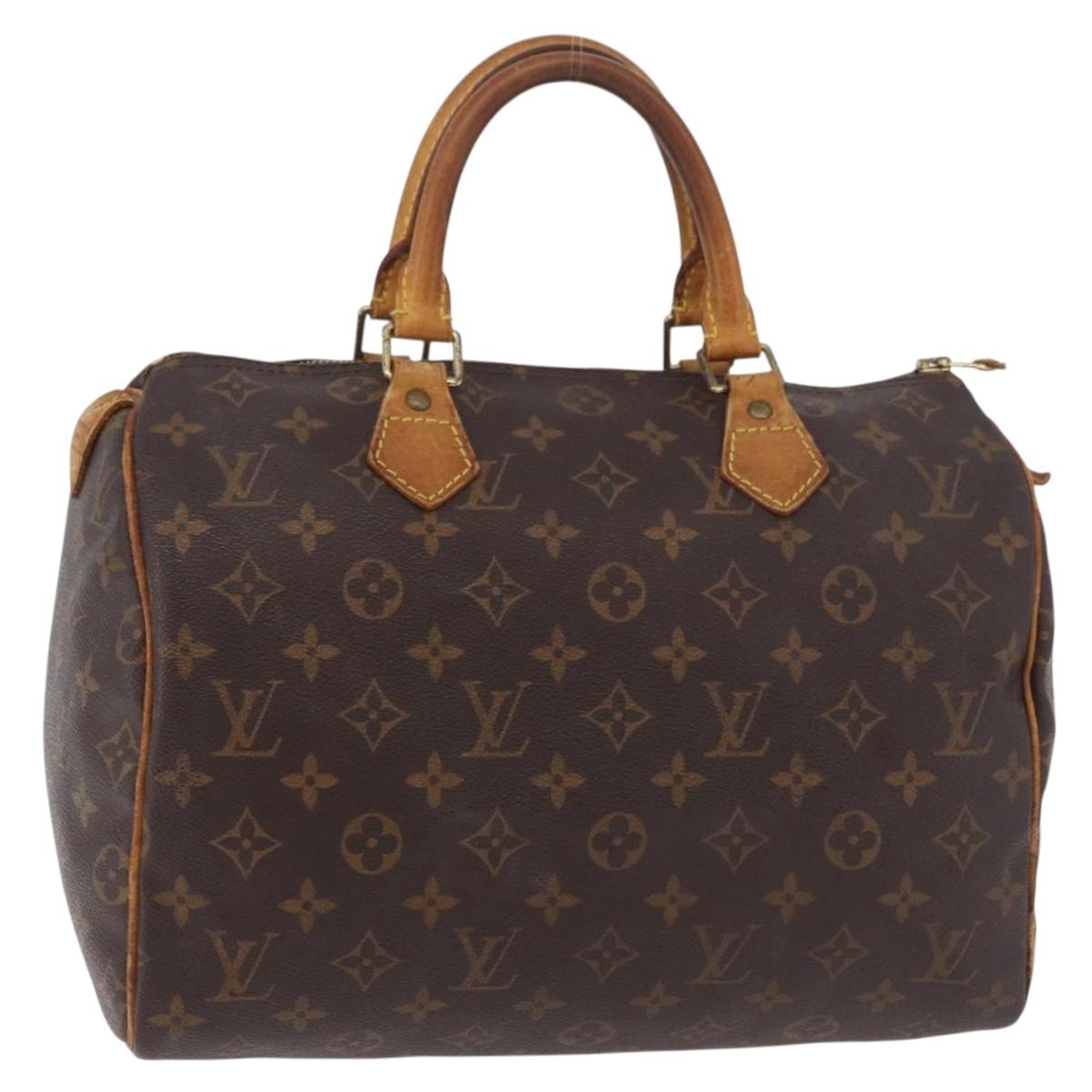 LOUIS VUITTON Monogram Speedy 30 Hand Bag M41526 LV Auth 177254
