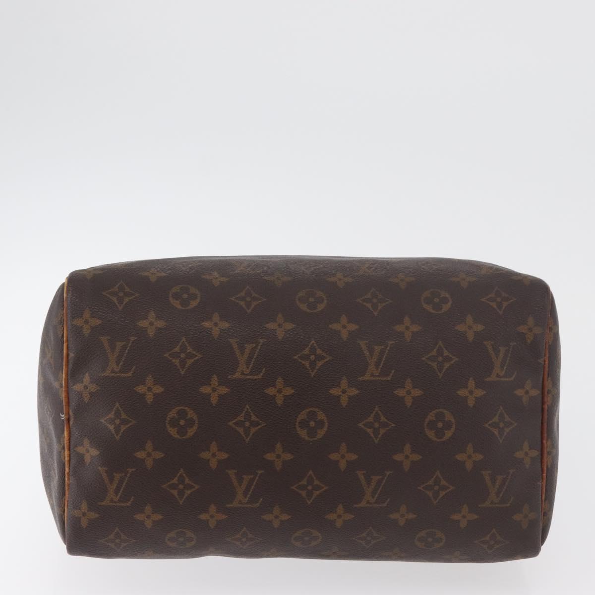 LOUIS VUITTON Monogram Speedy 30 Hand Bag M41526 LV Auth 177254