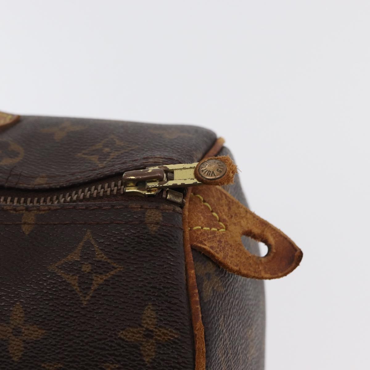 LOUIS VUITTON Monogram Speedy 30 Hand Bag M41526 LV Auth 177254