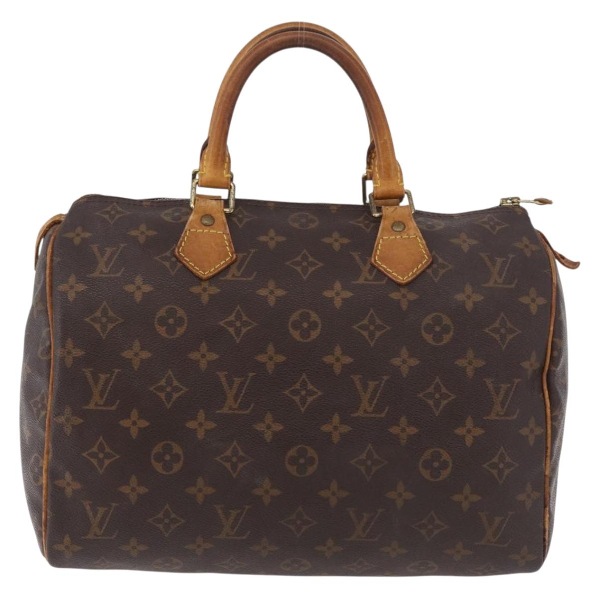 LOUIS VUITTON Monogram Speedy 30 Hand Bag M41526 LV Auth 177254