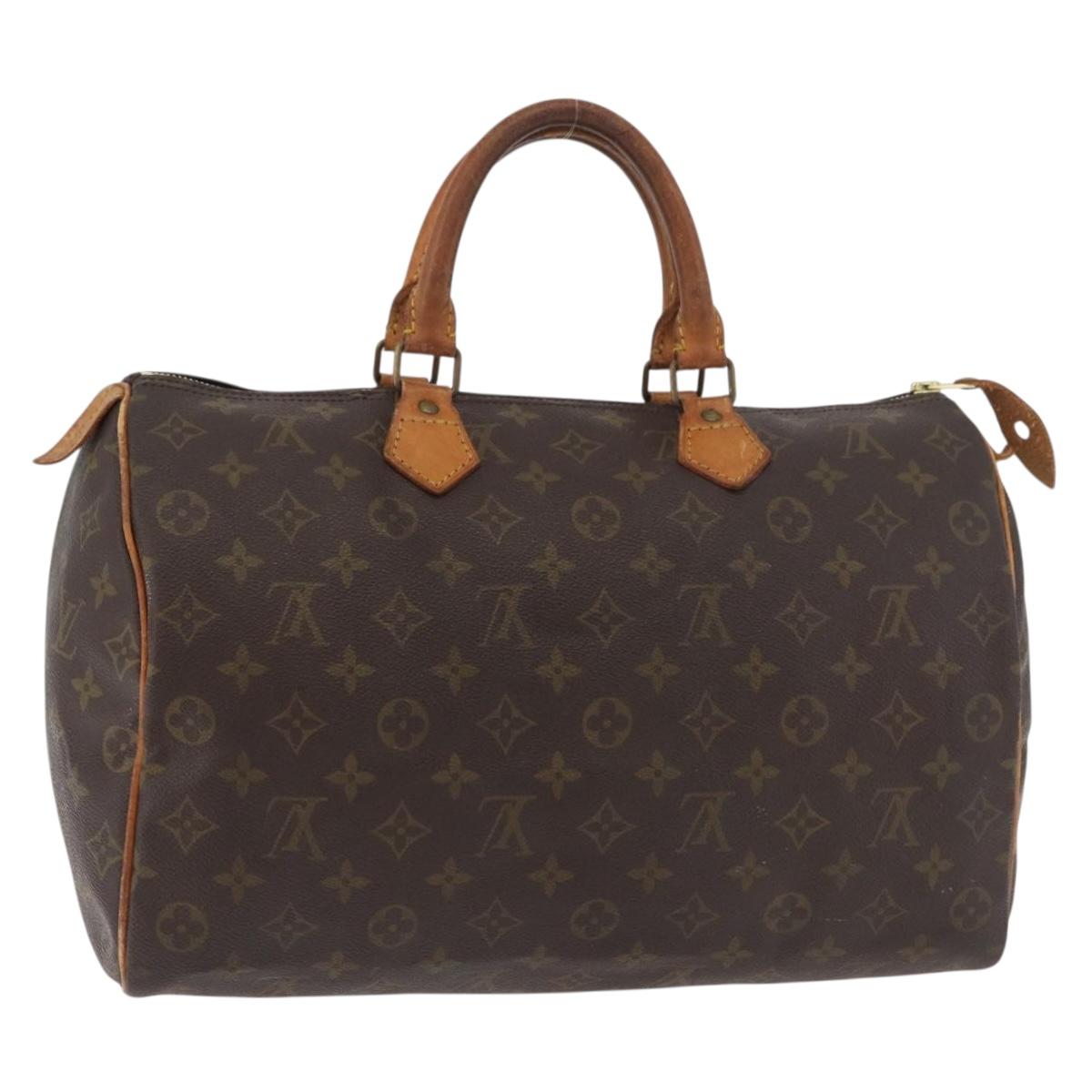 LOUIS VUITTON Monogram Speedy 35 Hand Bag M41524 LV Auth 177255A