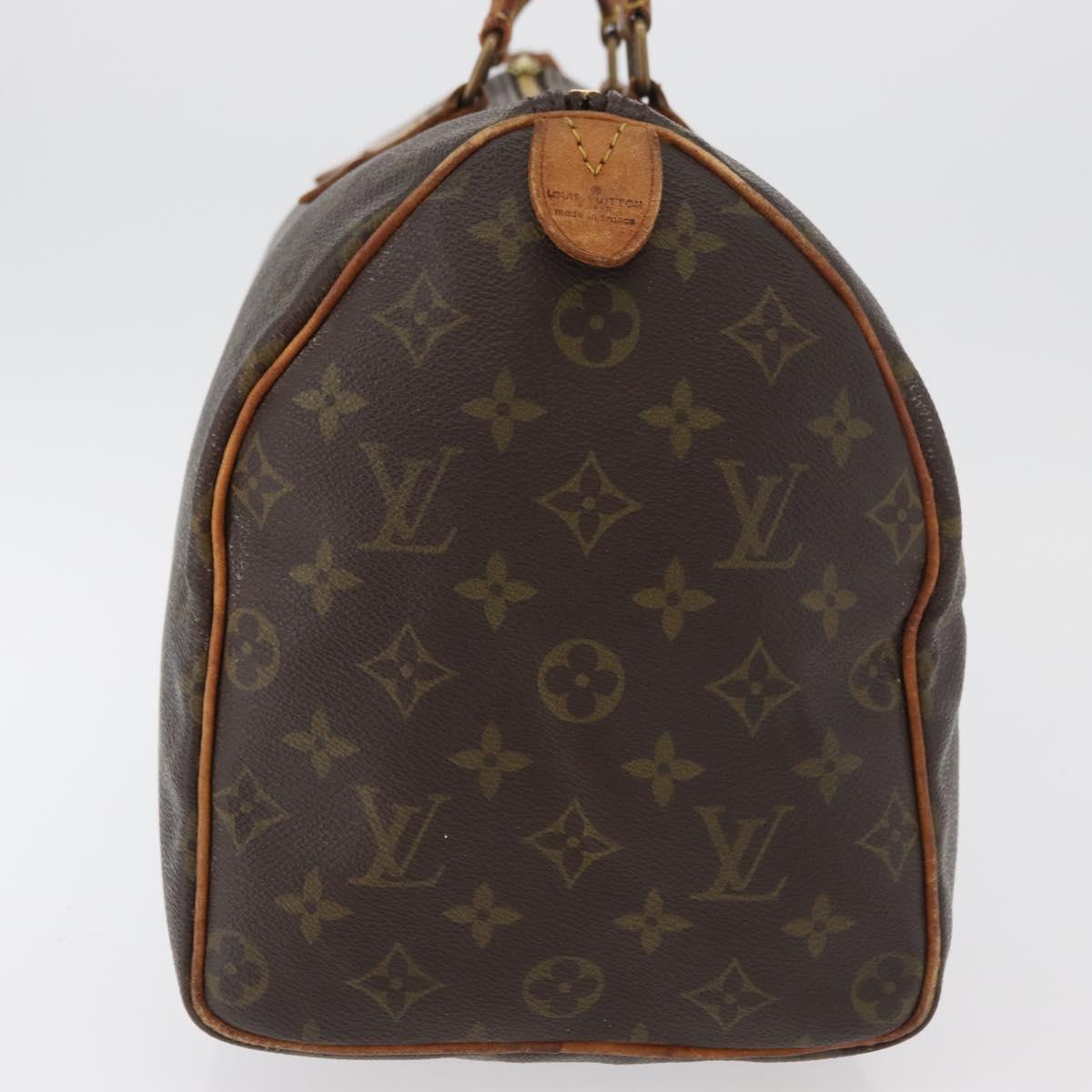 LOUIS VUITTON Monogram Speedy 35 Hand Bag M41524 LV Auth 177255A