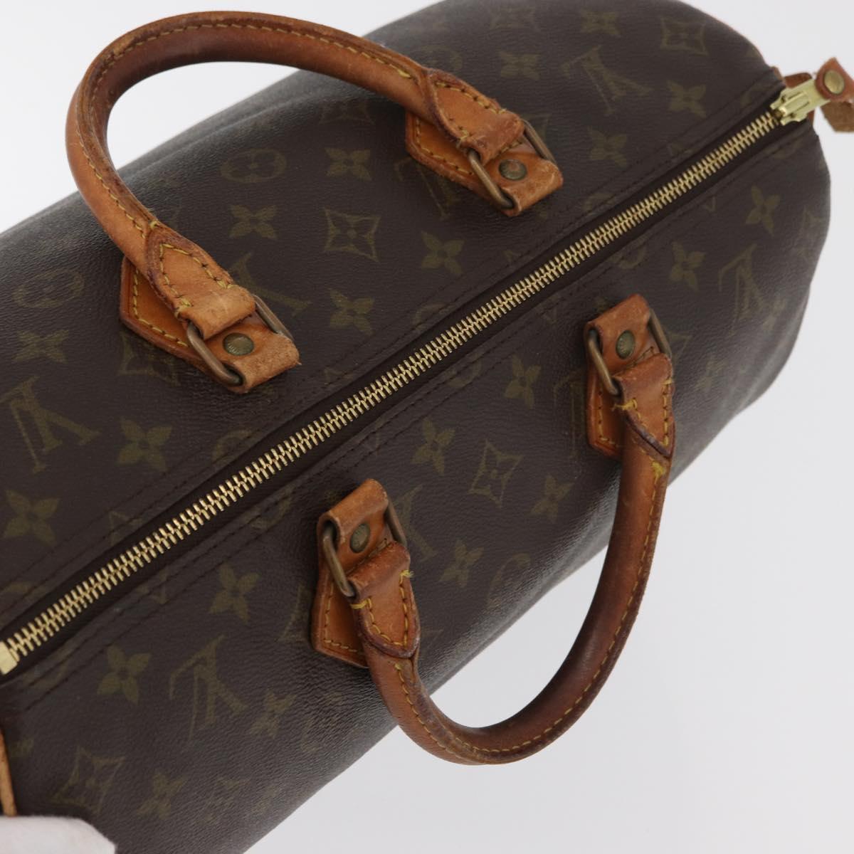 LOUIS VUITTON Monogram Speedy 35 Hand Bag M41524 LV Auth 177255A