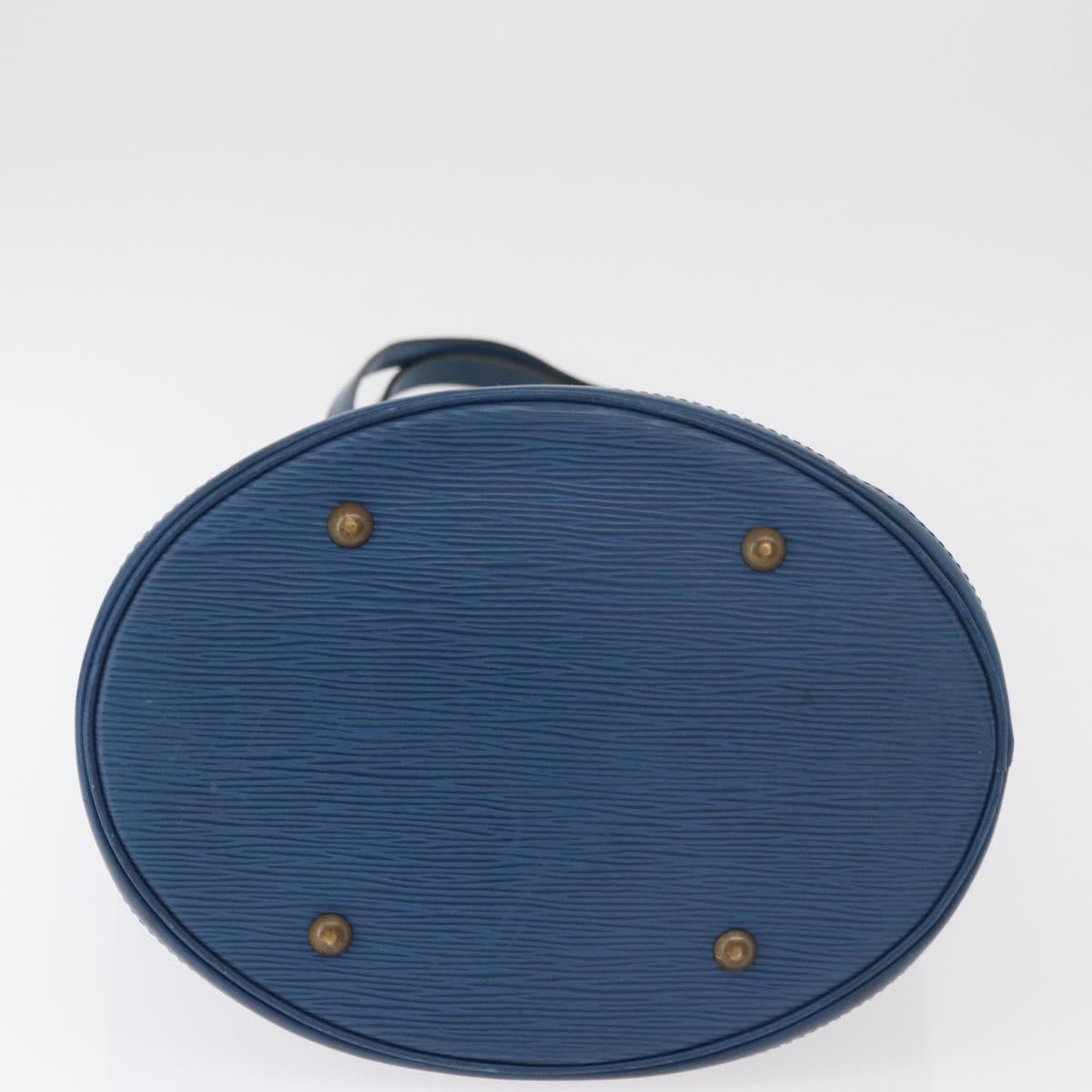 LOUIS VUITTON Epi Bucket GM Shoulder Bag SPO Blue LV Auth 177263