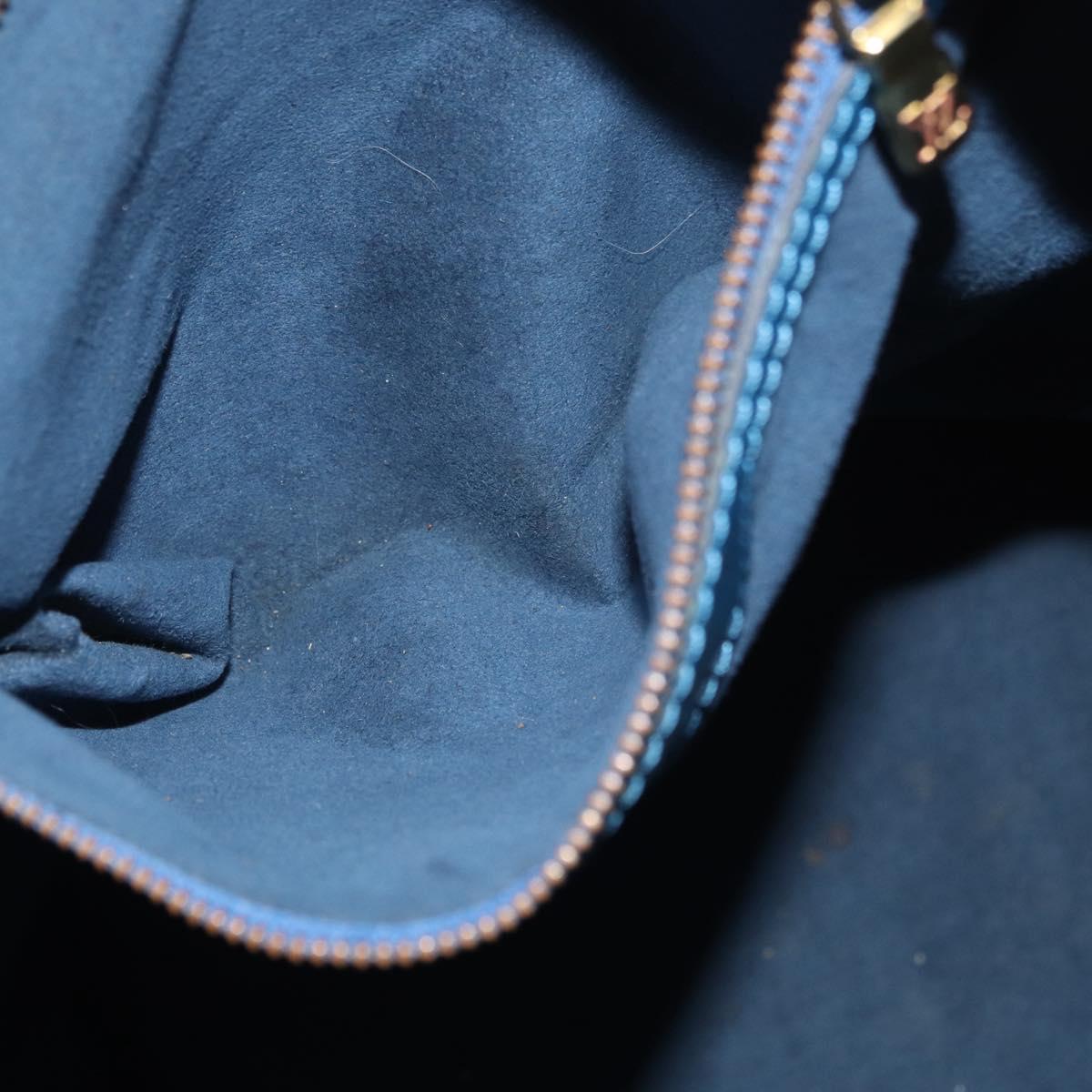 LOUIS VUITTON Epi Bucket GM Shoulder Bag SPO Blue LV Auth 177263