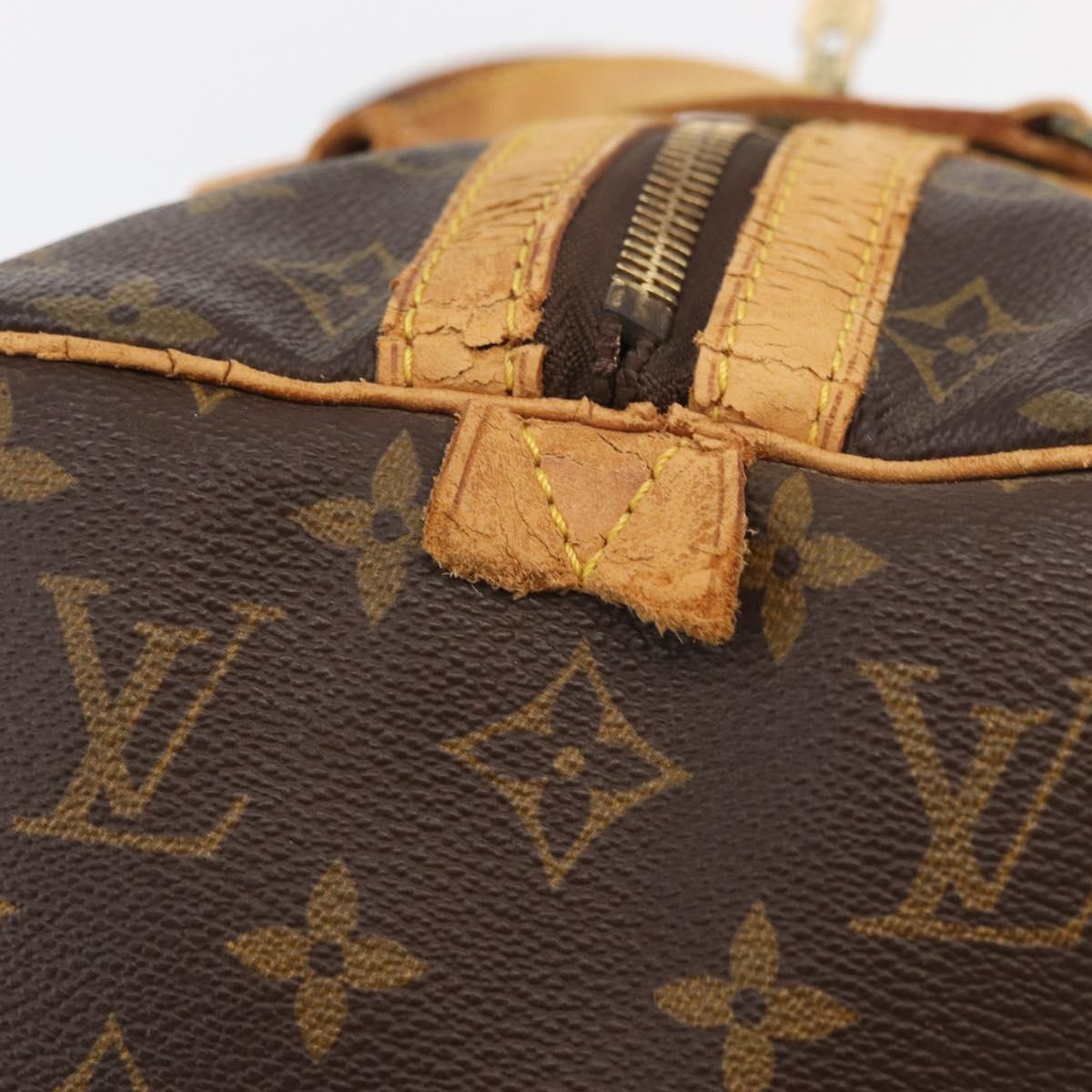 LOUIS VUITTON Monogram Sac Souple 35 Boston Bag M41626 LV Auth 177270