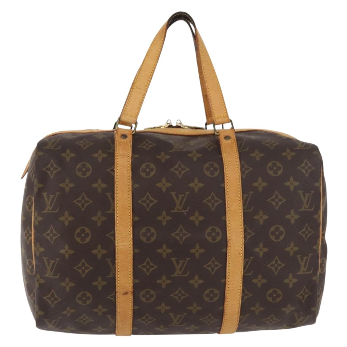 LOUIS VUITTON Monogram Sac Souple 35 Boston Bag M41626 LV Auth 177270
