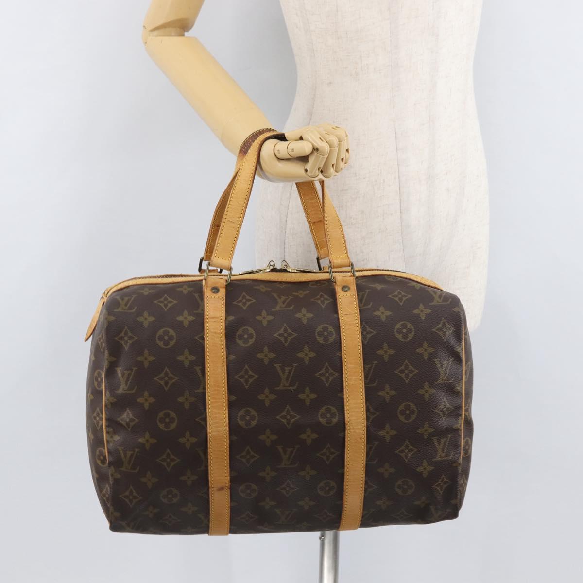 LOUIS VUITTON Monogram Sac Souple 35 Boston Bag M41626 LV Auth 177270
