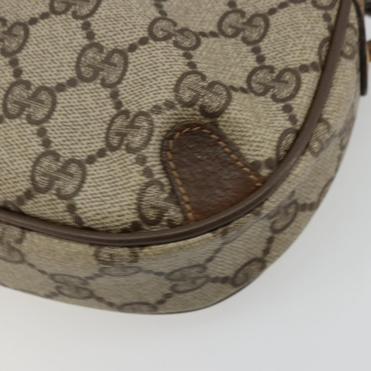 GUCCI GG Supreme Web Sherry Line Bag PVC Beige Gold 89 02 066 Auth 177279