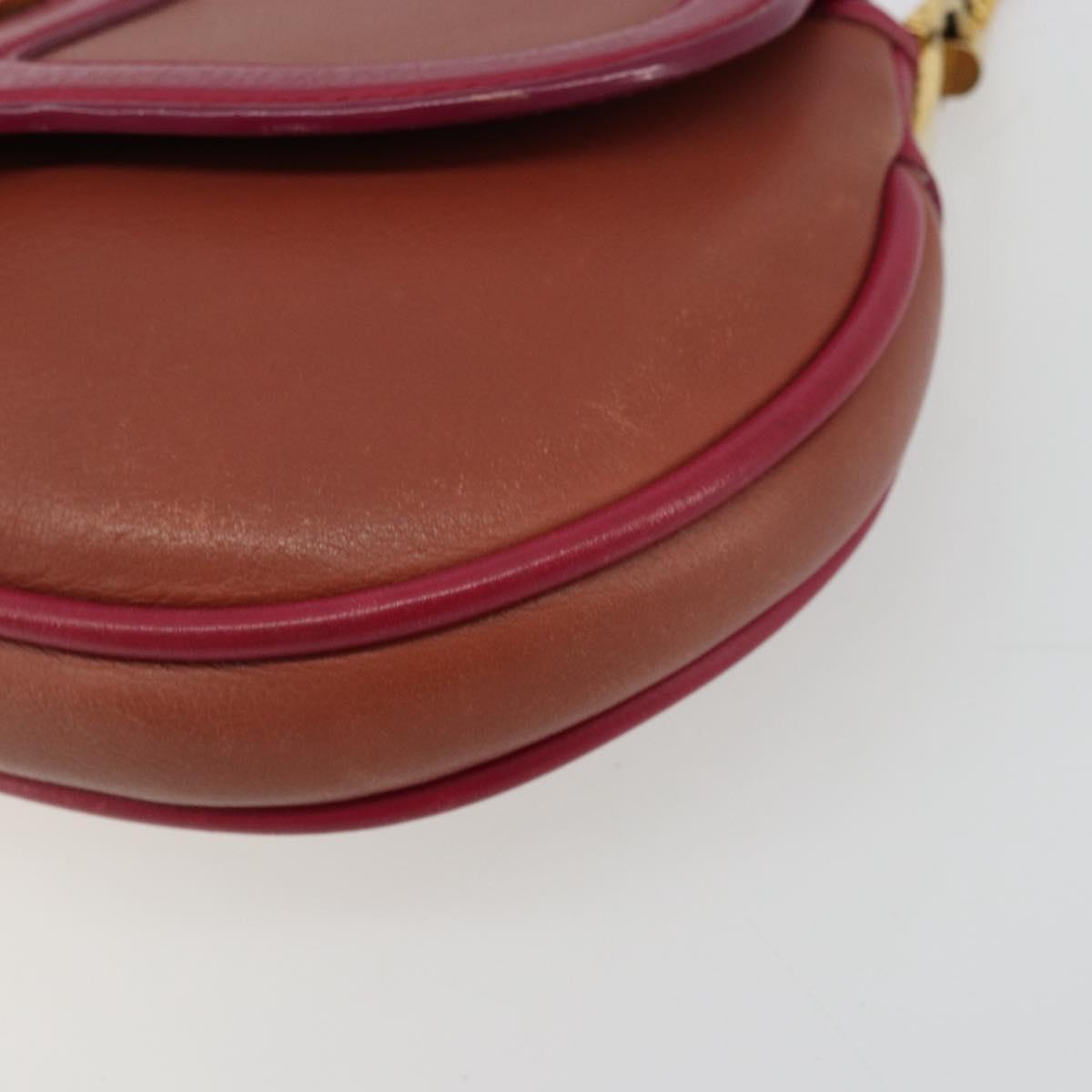 LOUIS VUITTON Trapezi Art Deco Baguette Bag Leather Pink LV Auth 177283V