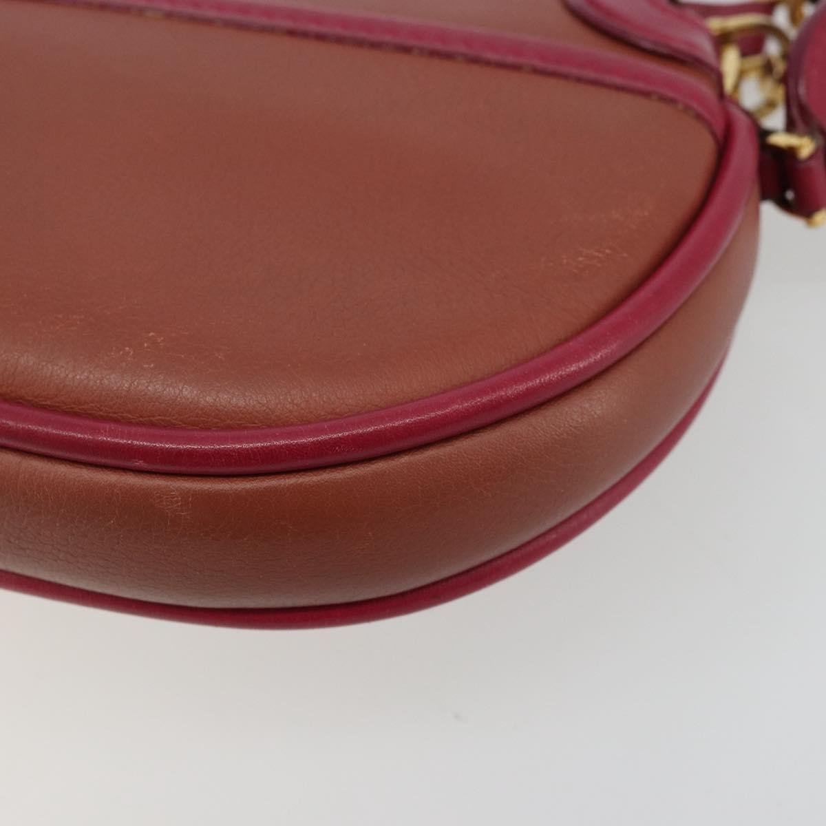 LOUIS VUITTON Trapezi Art Deco Baguette Bag Leather Pink LV Auth 177283V