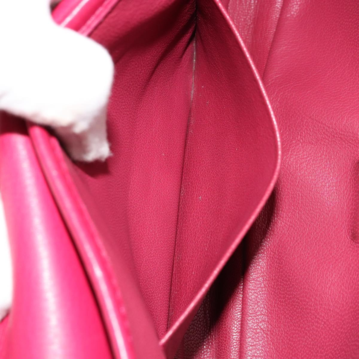 LOUIS VUITTON Trapezi Art Deco Baguette Bag Leather Pink LV Auth 177283V