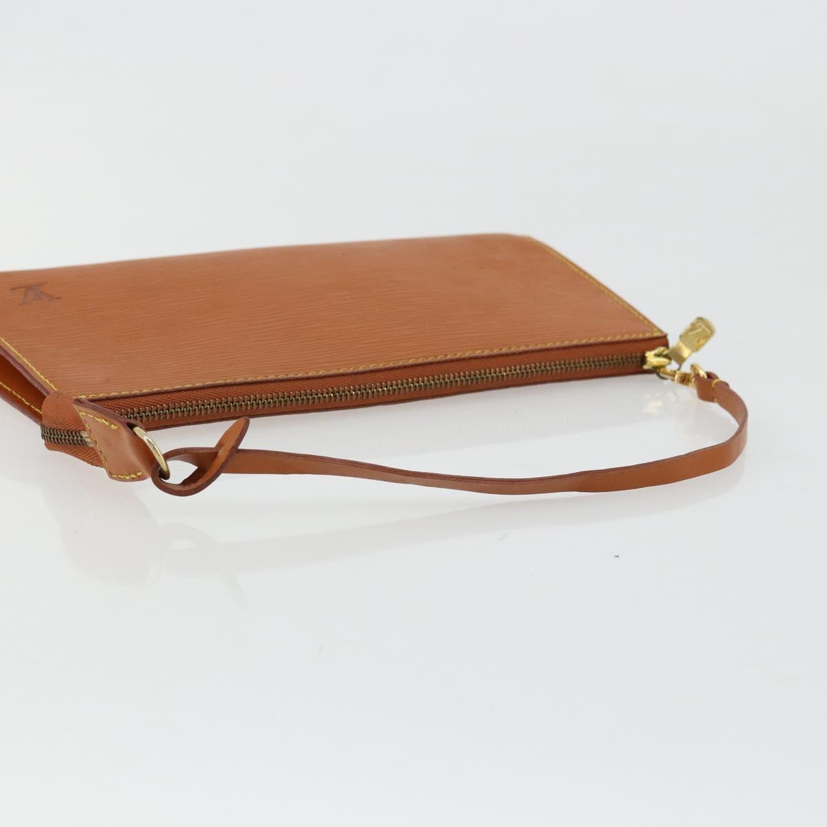LOUIS VUITTON Epi Pochette Accessoires Pouch Zipangu Gold M52948 LV Auth 177285
