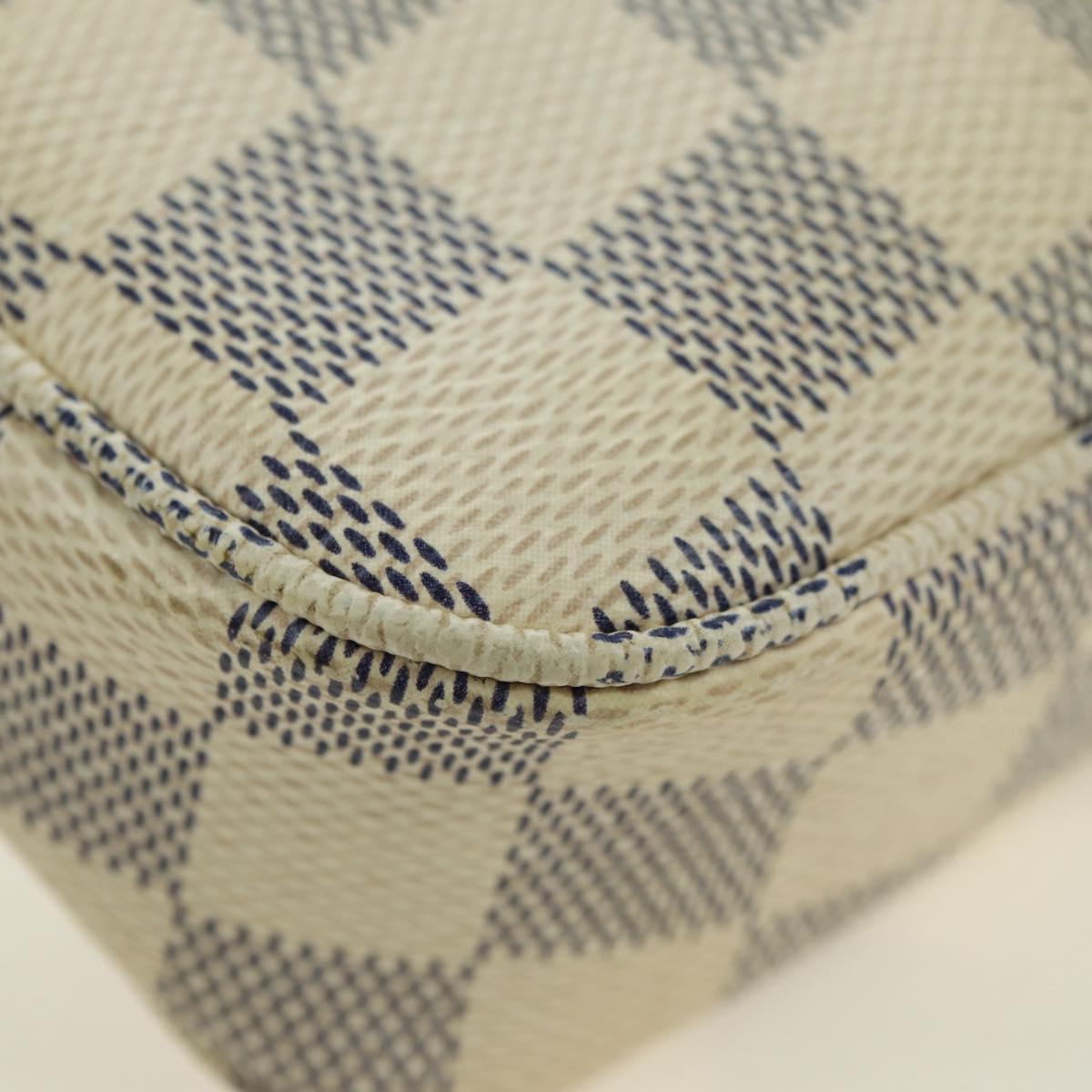 LOUIS VUITTON Damier Azur Pochette Accessoires Pouch N41207 LV Auth 177288V