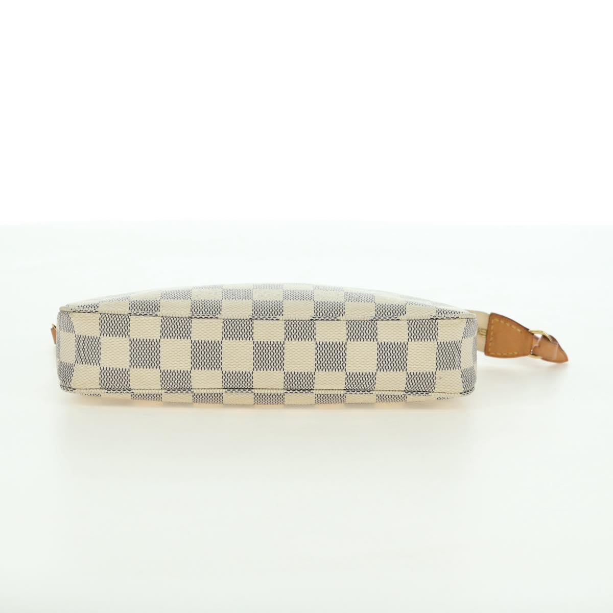 LOUIS VUITTON Damier Azur Pochette Accessoires Pouch N41207 LV Auth 177288V
