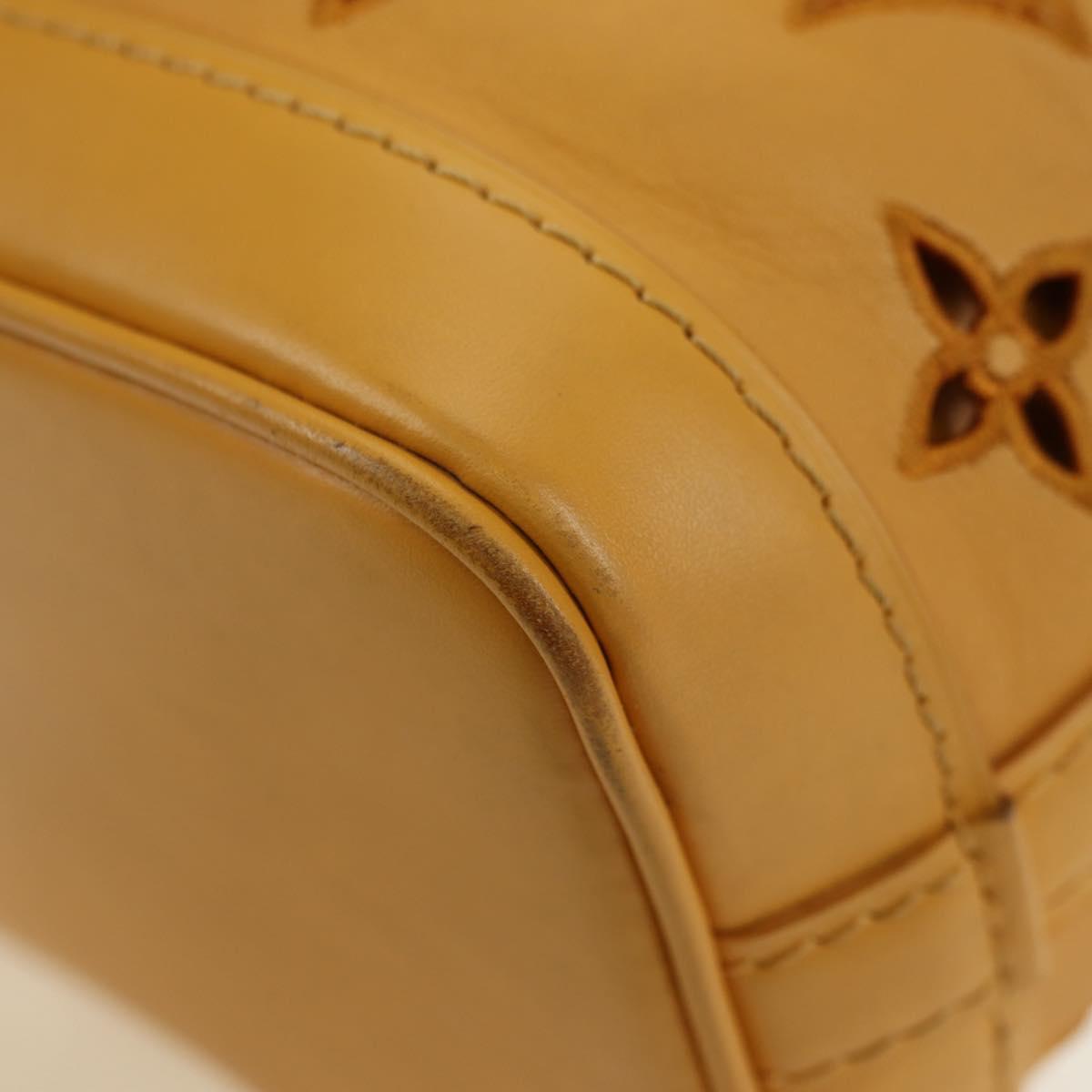 LOUIS VUITTON LV Broderie Anglaise Nanonoe Bag Yellow M82469 LV Auth 177290SM