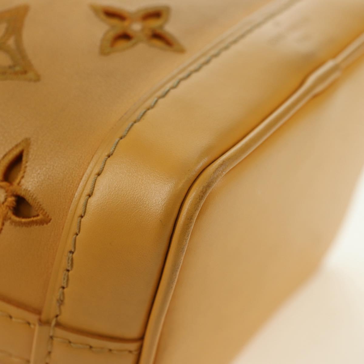 LOUIS VUITTON LV Broderie Anglaise Nanonoe Bag Yellow M82469 LV Auth 177290SM
