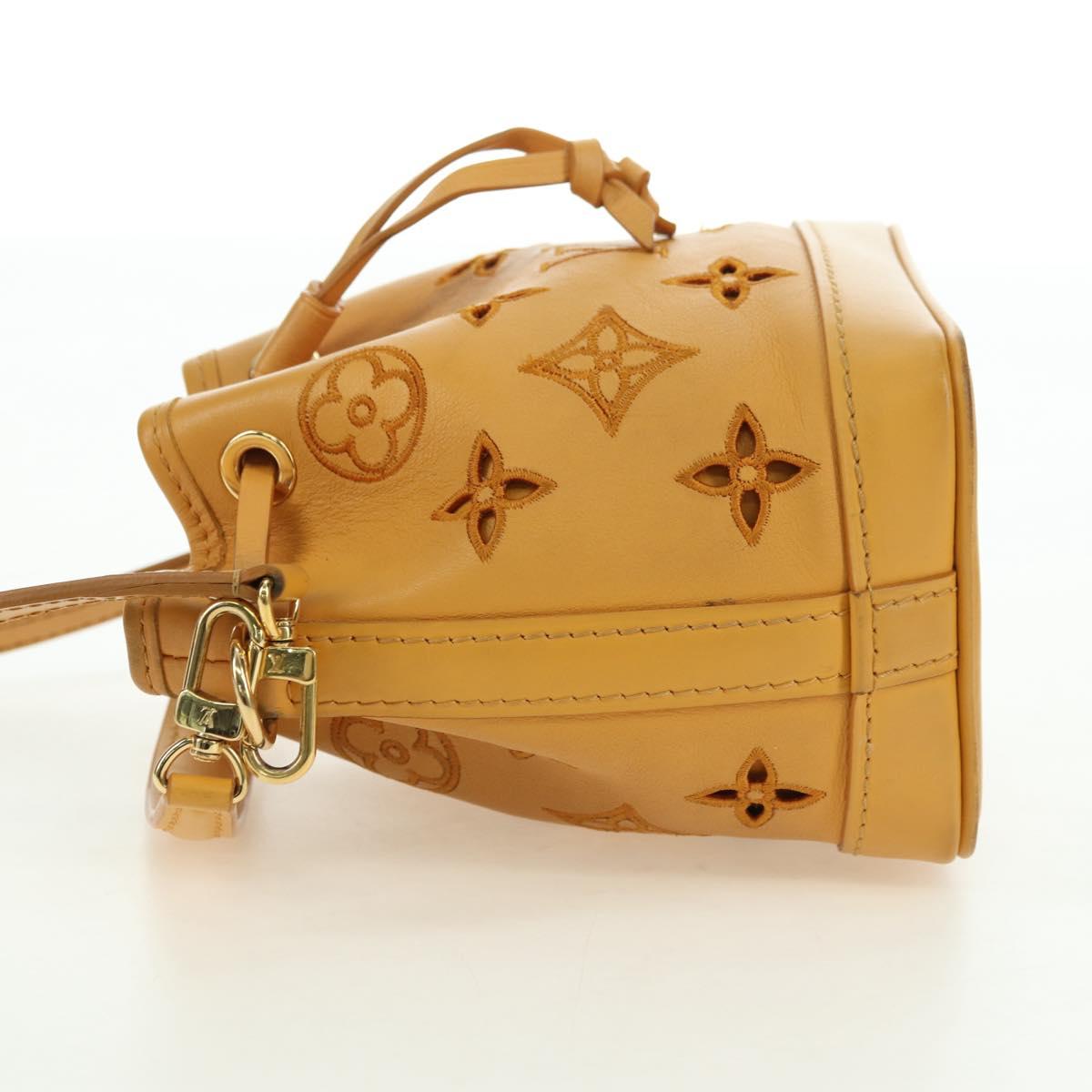 LOUIS VUITTON LV Broderie Anglaise Nanonoe Bag Yellow M82469 LV Auth 177290SM