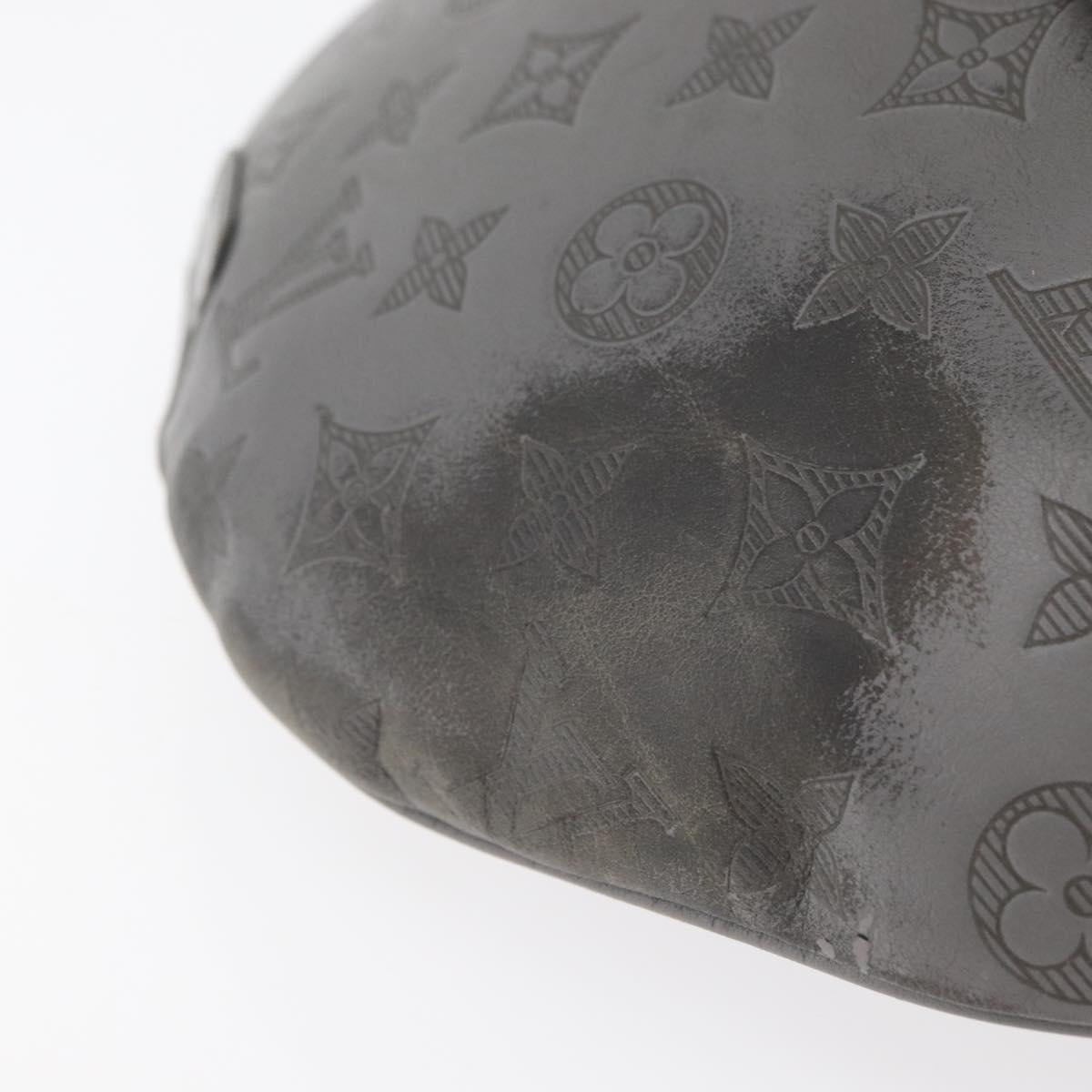 LOUIS VUITTON Monogram Shadow Discovery Bum Bag PM Gray M46108 LV Auth 177293
