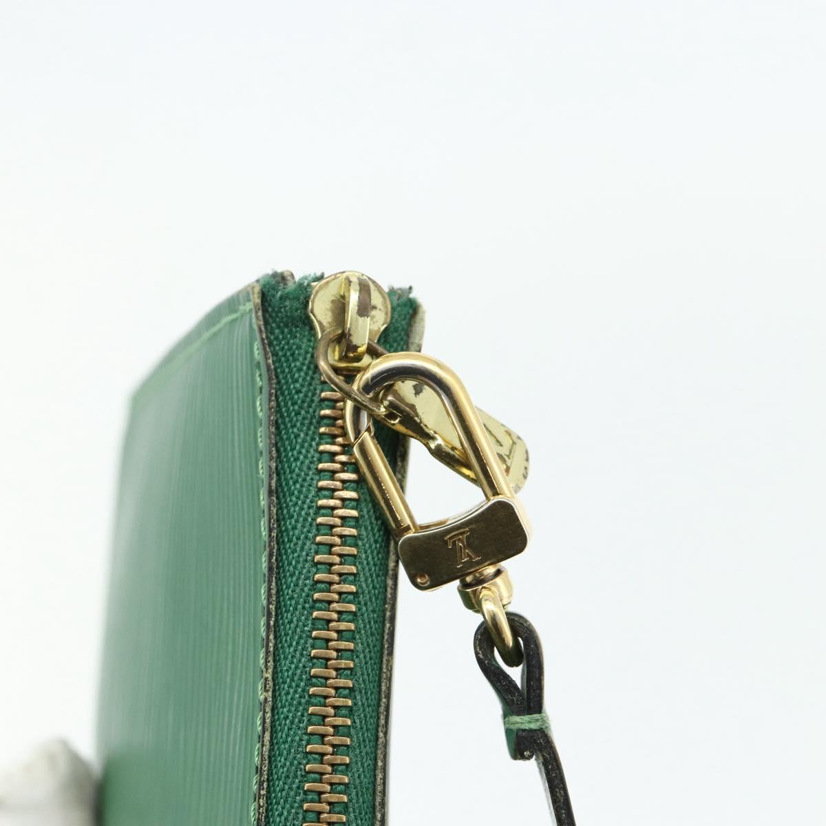LOUIS VUITTON Epi Pochette Accessoires ¥ Pouch Green M52984 LV Auth 177295