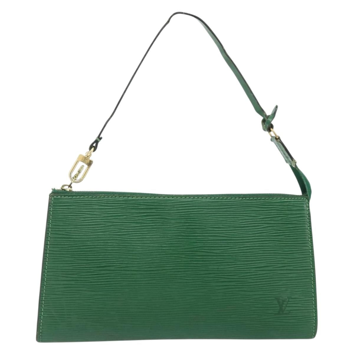 LOUIS VUITTON Epi Pochette Accessoires ¥ Pouch Green M52984 LV Auth 177295