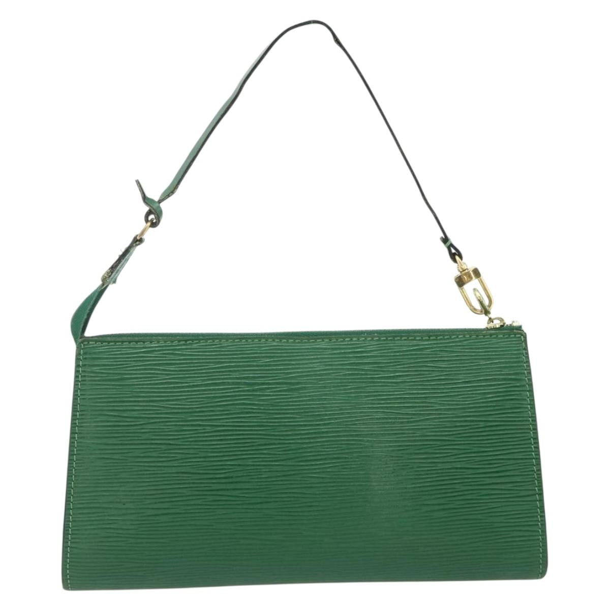 LOUIS VUITTON Epi Pochette Accessoires ¥ Pouch Green M52984 LV Auth 177295