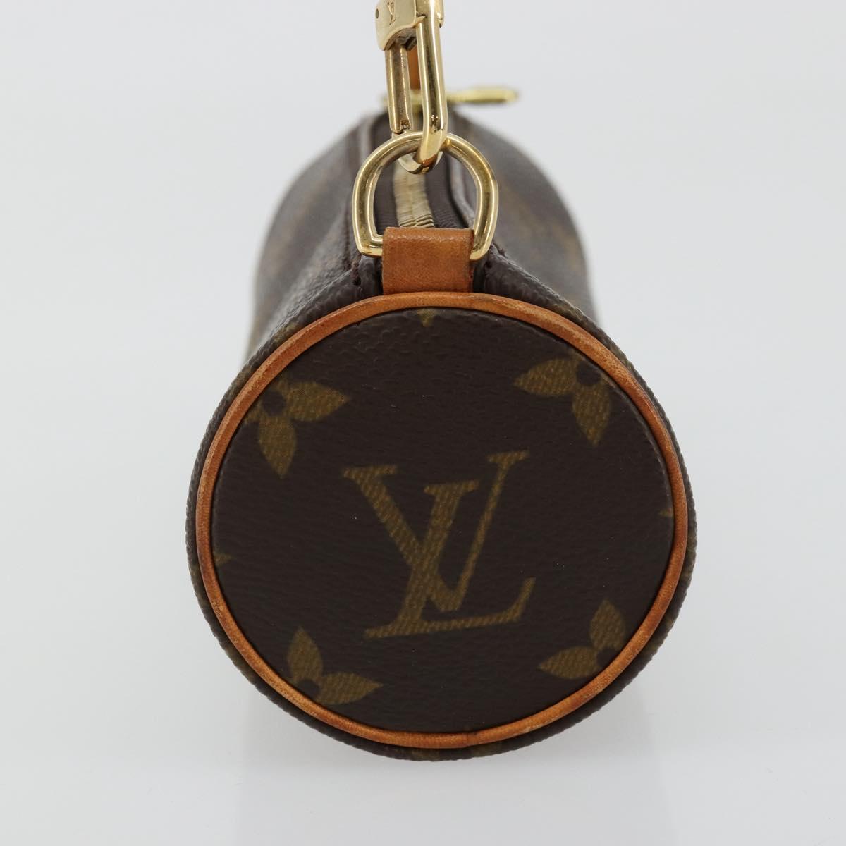 LOUIS VUITTON Monogram Papillon Pouch LV Auth 177297