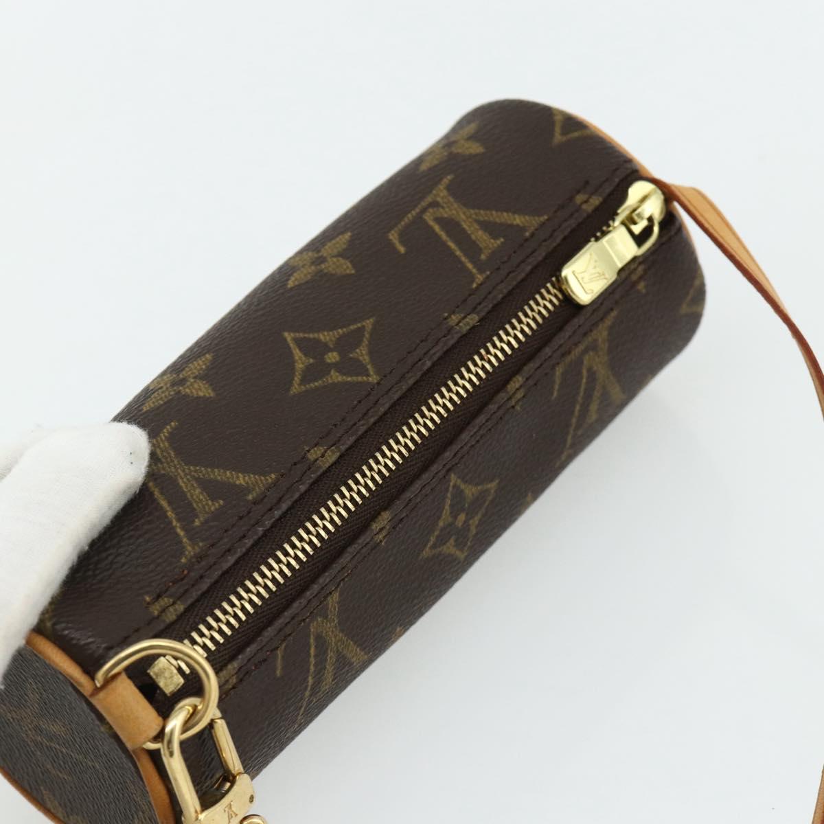 LOUIS VUITTON Monogram Papillon Pouch LV Auth 177300A