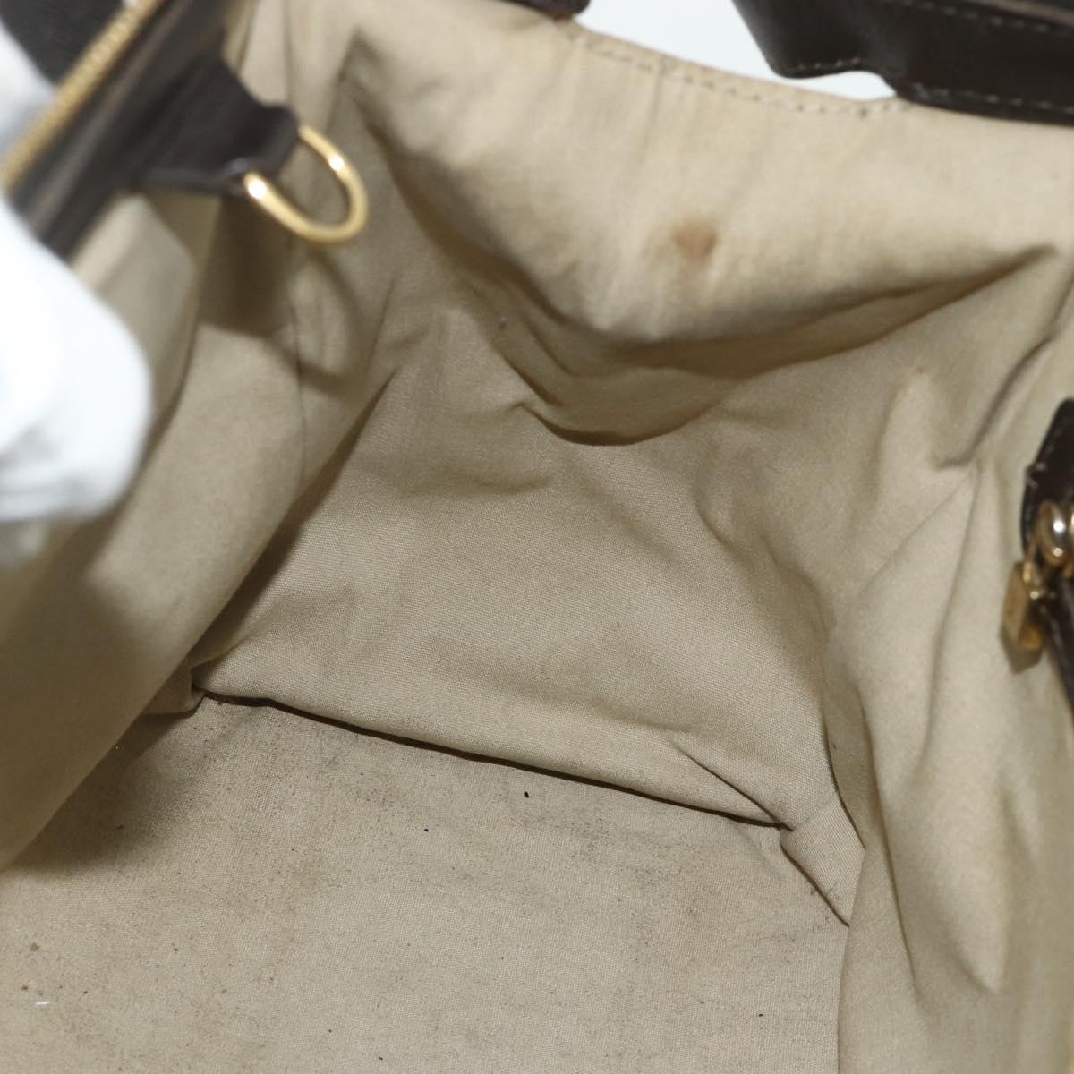 LOUIS VUITTON Monogram Mini Josephine GM Hand Bag Khaki M92310 LV Auth 177307