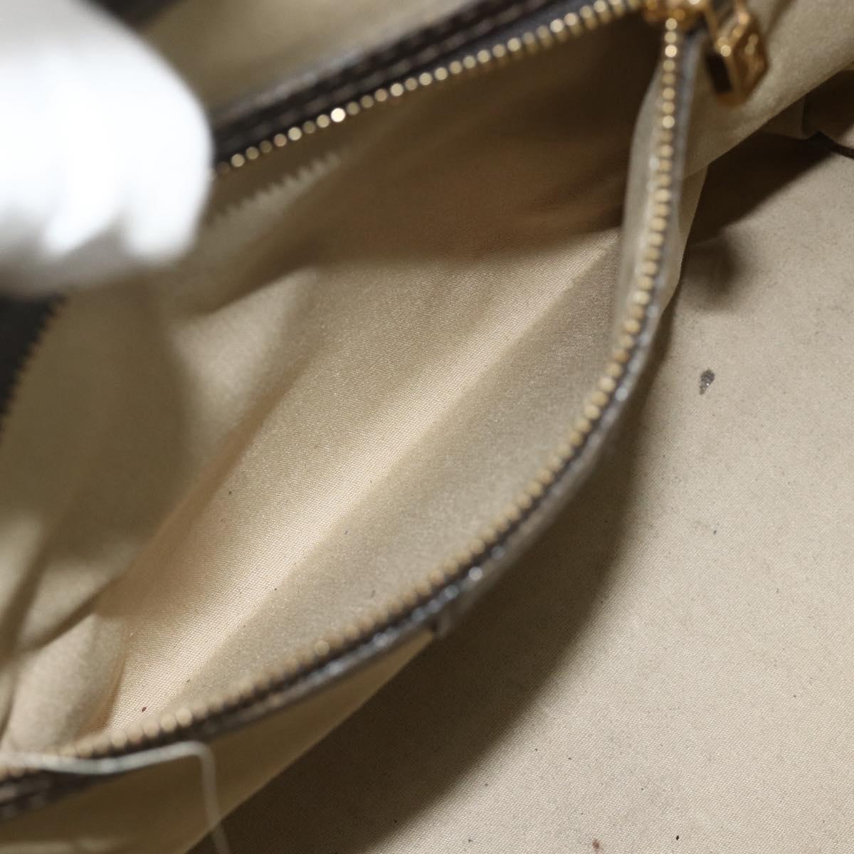 LOUIS VUITTON Monogram Mini Josephine GM Hand Bag Khaki M92310 LV Auth 177307