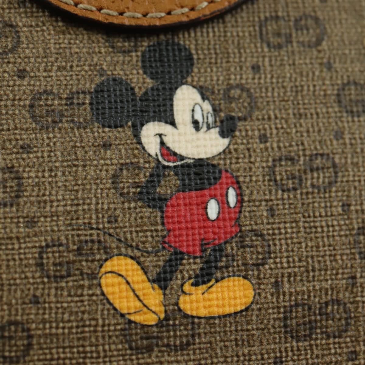 GUCCI Micro GG Supreme Disney Backpack PVC Beige Gold 603730 Auth 177330M