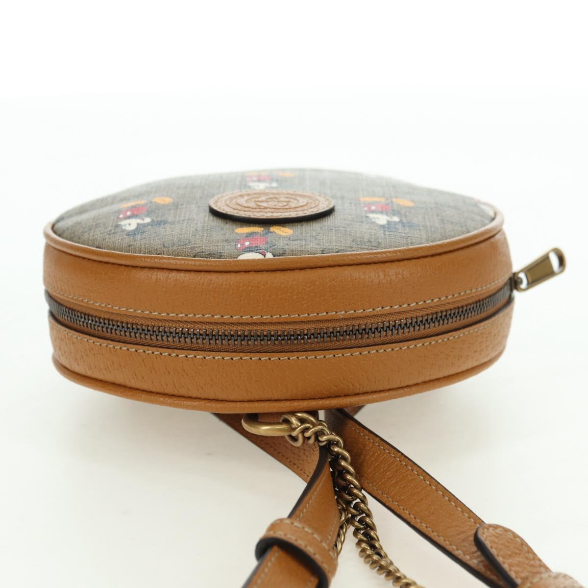 GUCCI Micro GG Supreme Disney Backpack PVC Beige Gold 603730 Auth 177330M
