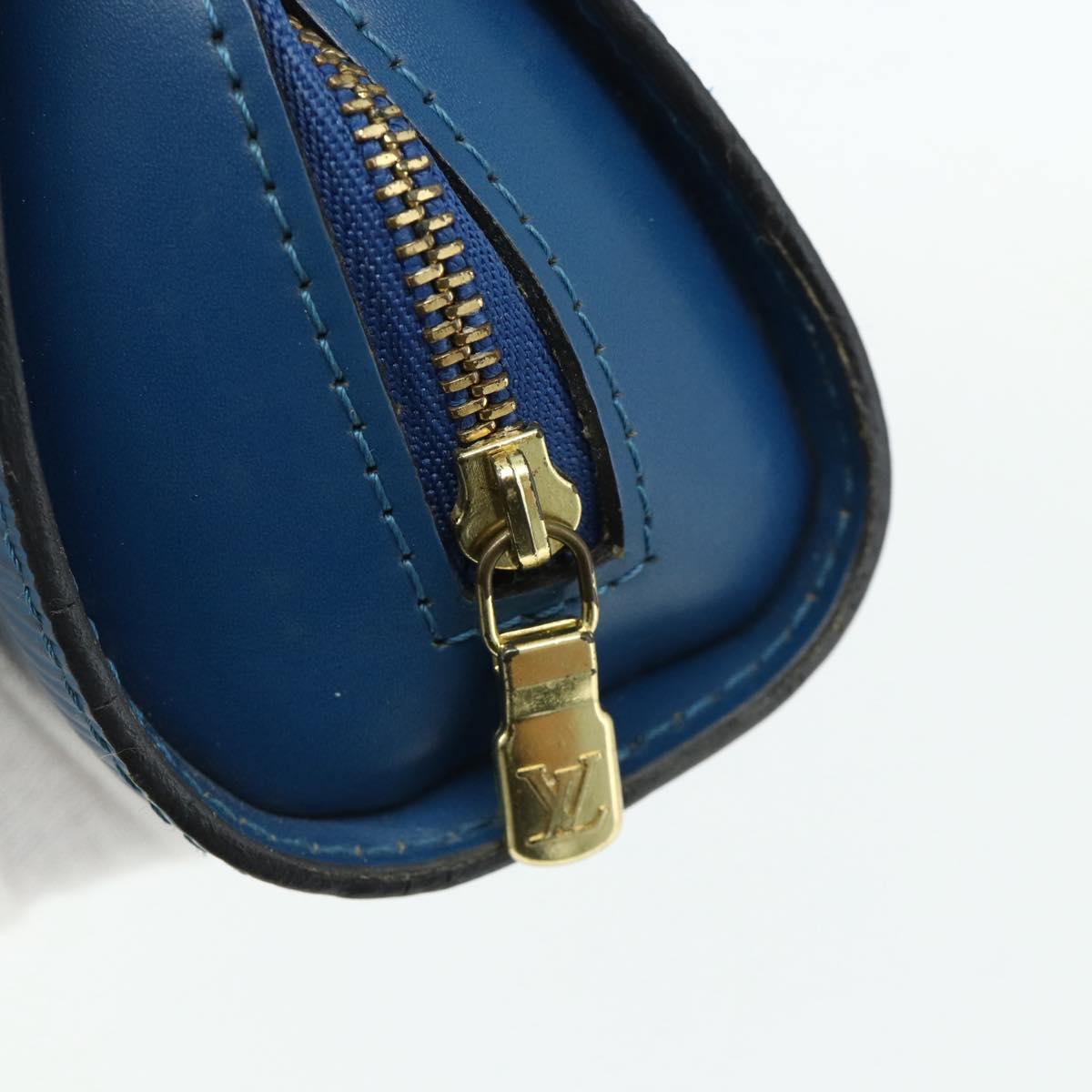 LOUIS VUITTON Epi Dauphine PM Pouch Blue M48445 LV Auth 177339