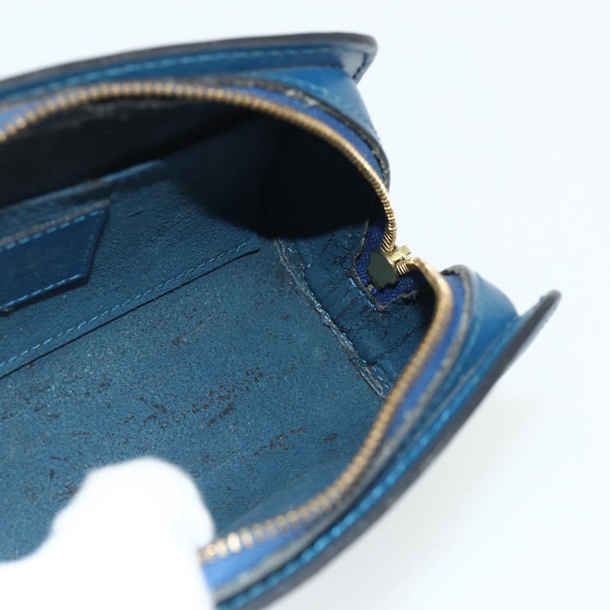 LOUIS VUITTON Epi Dauphine PM Pouch Blue M48445 LV Auth 177339