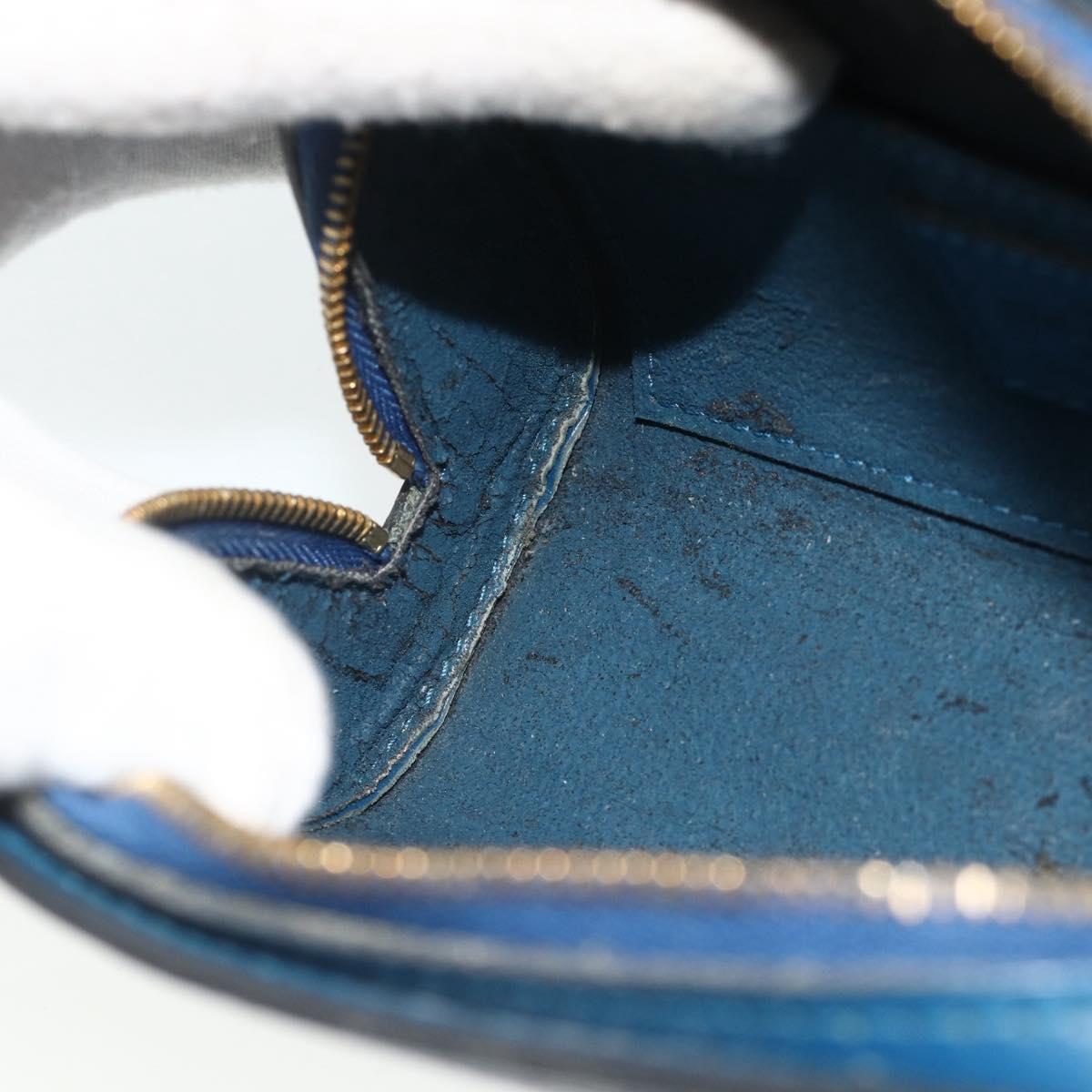 LOUIS VUITTON Epi Dauphine PM Pouch Blue M48445 LV Auth 177339