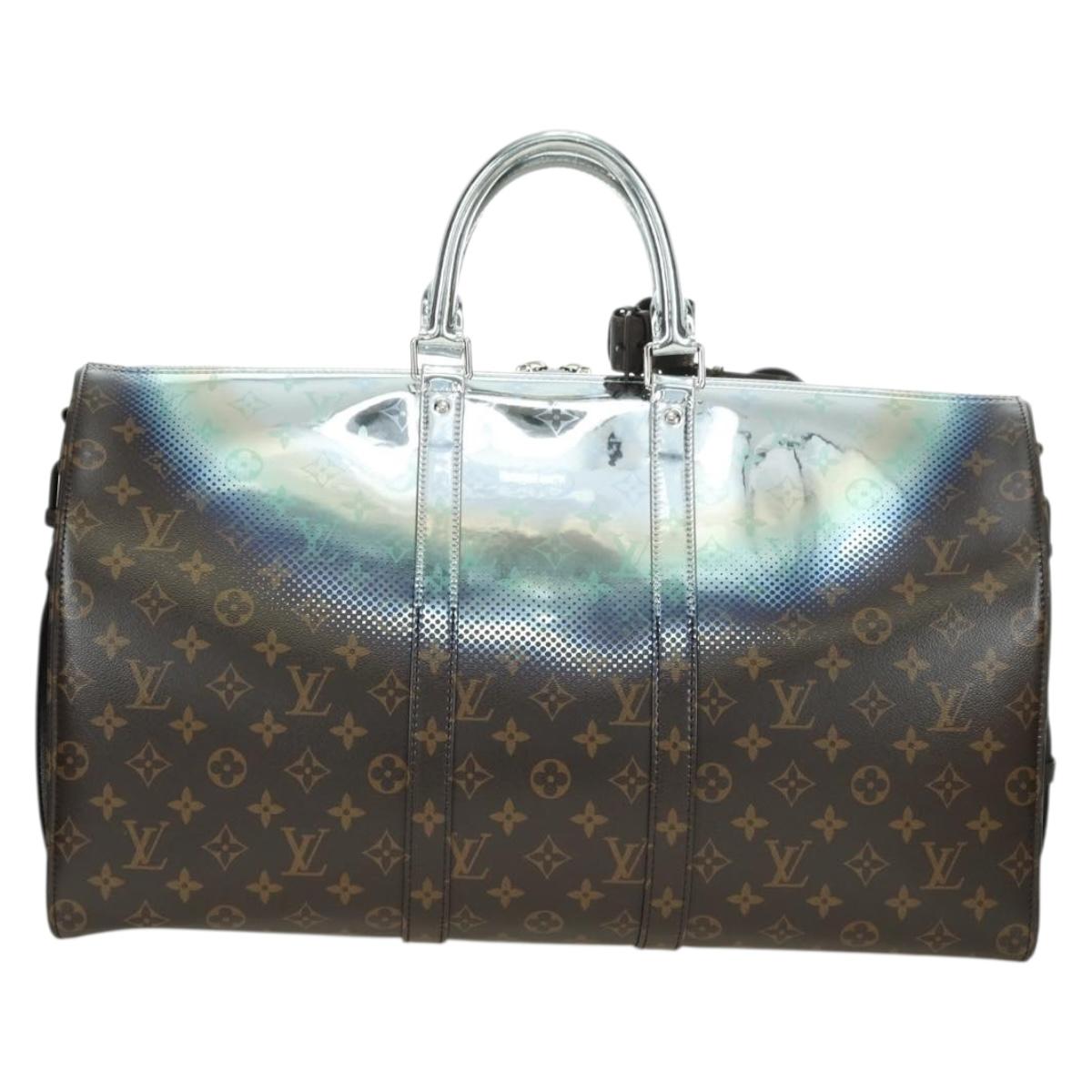 LOUIS VUITTON Metallic Nebula Keepall Bandouliere 50 Bag M23118 Auth 177343SAM