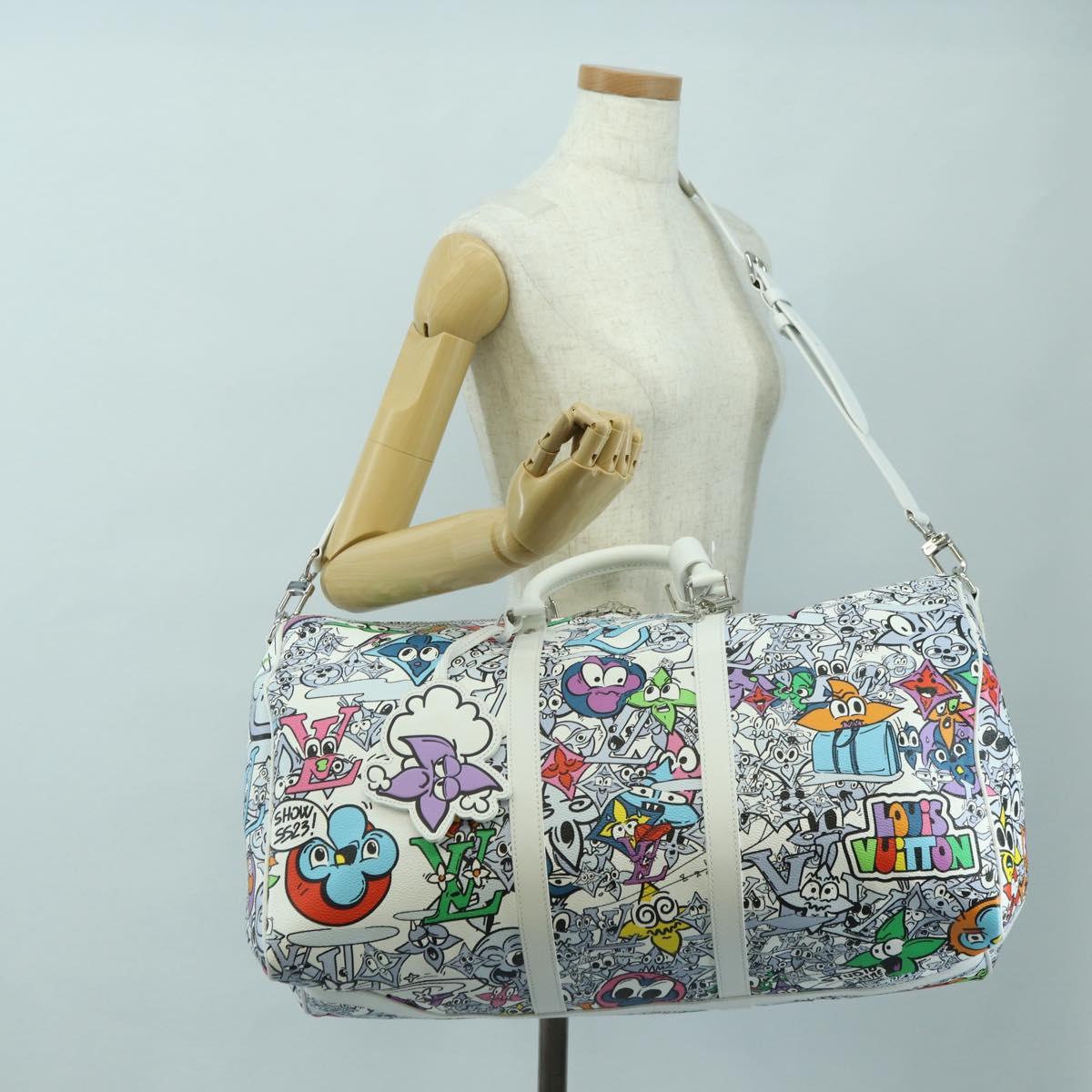 LOUIS VUITTON Monogram Comics Keepall Bandouliere 50 Bag M21863 Auth 177344SAM