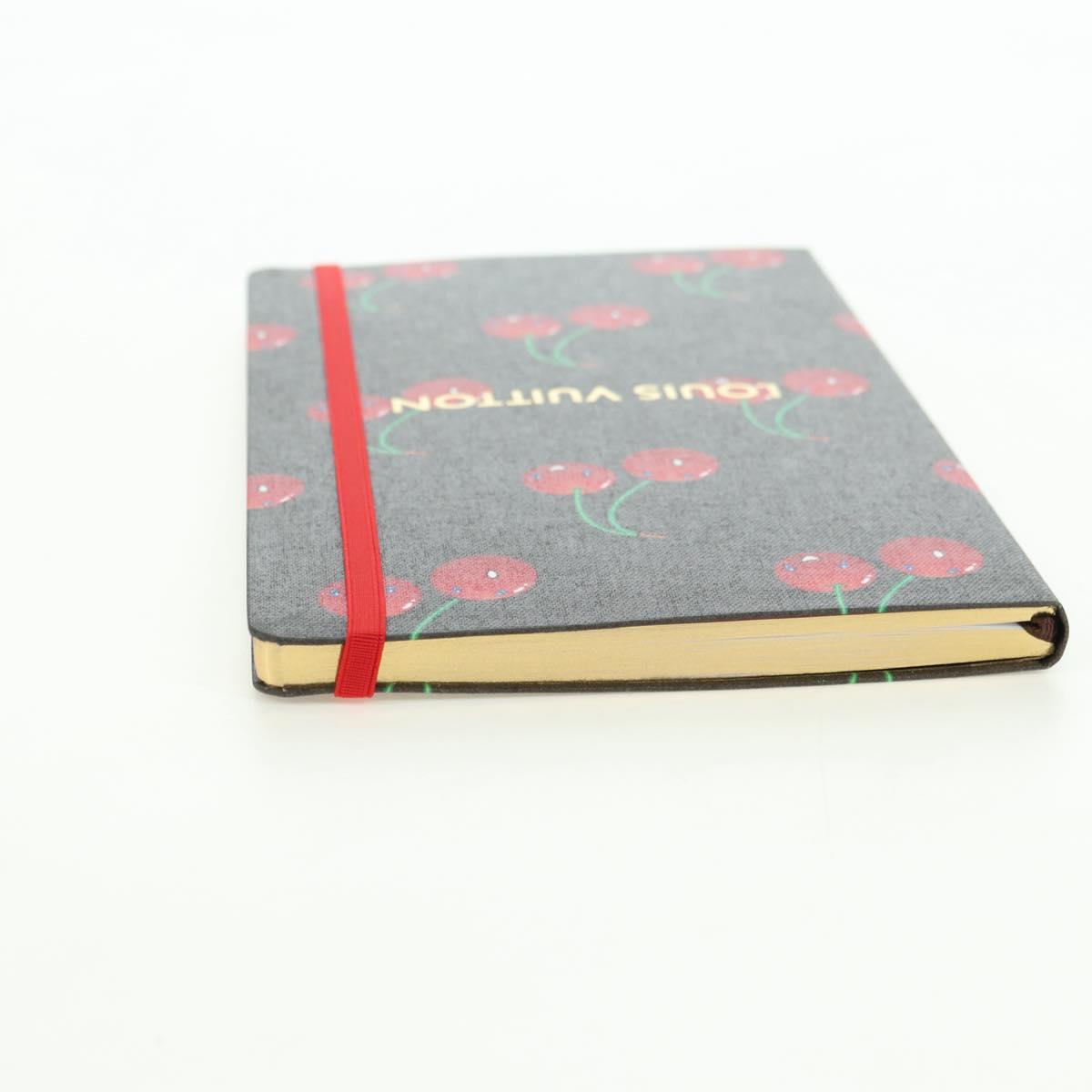 LOUIS VUITTON Collector Cherry Print Notebook MM Jane Canvas GI1371 Auth 177348M