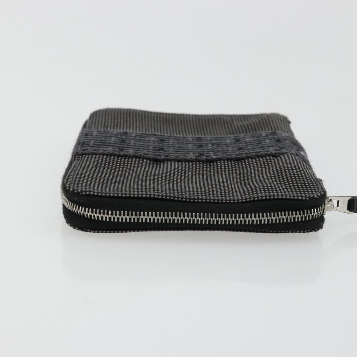 HERMES Agenda Her Line Day Planner Cover Canvas Black Silver Auth 177350